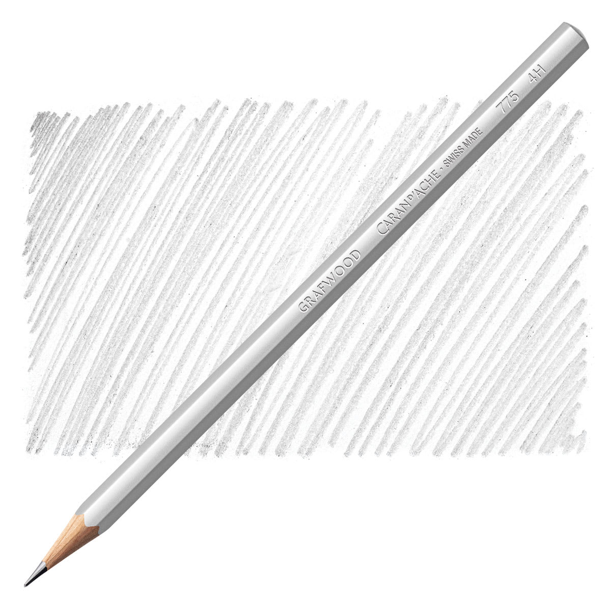 Caran d'Ache Grafwood Pencil - 4H pencil and swatch