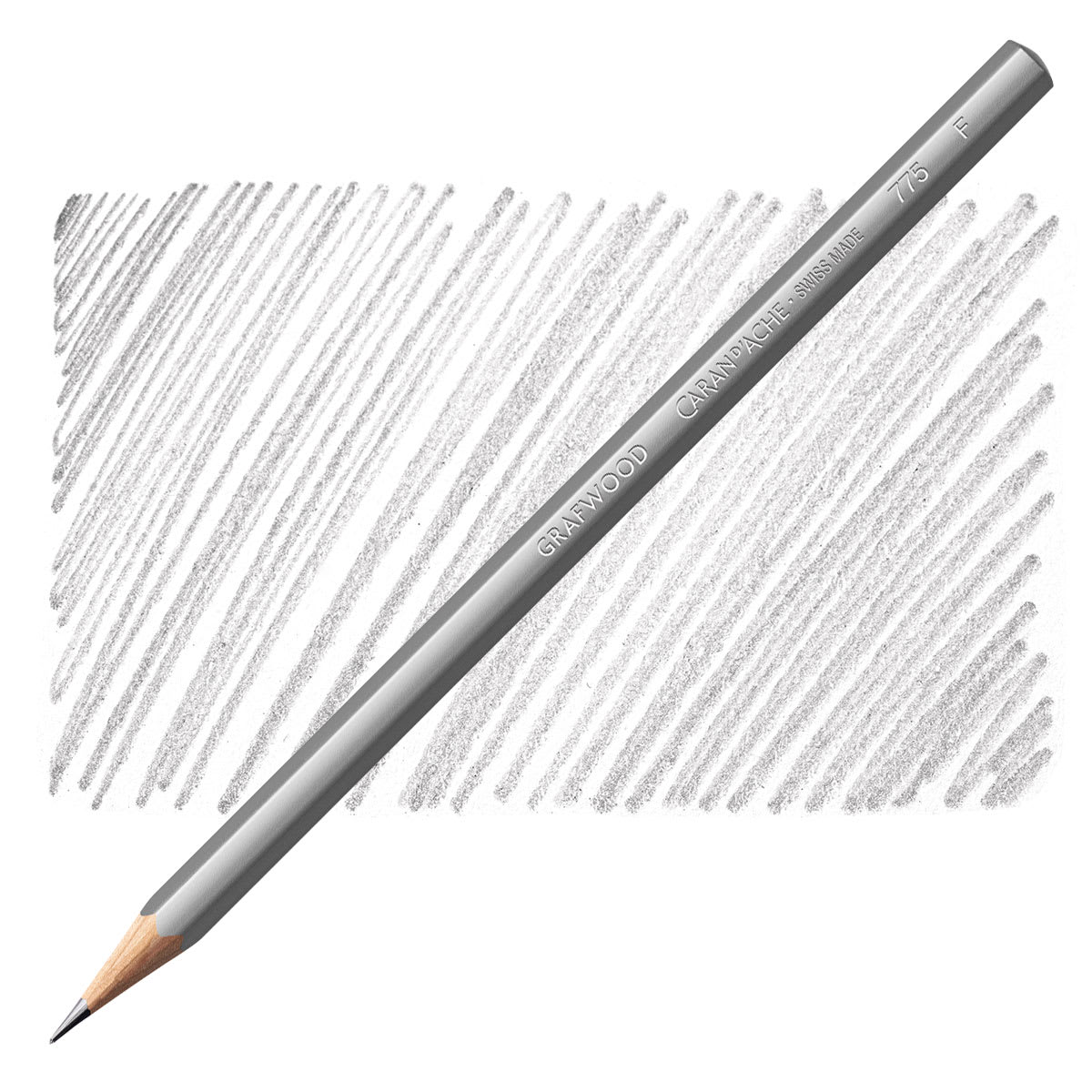 Caran d'Ache Grafwood Pencil - F pencil and swatch