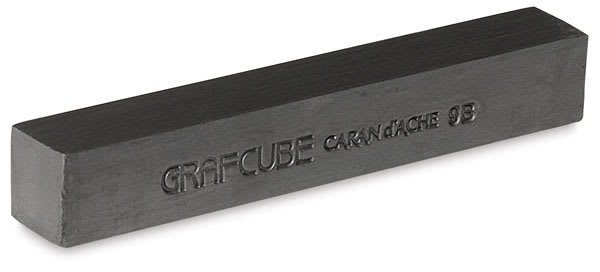 Caran d'Ache Grafcube Graphite Sticks - Single 9B Block shown at angle