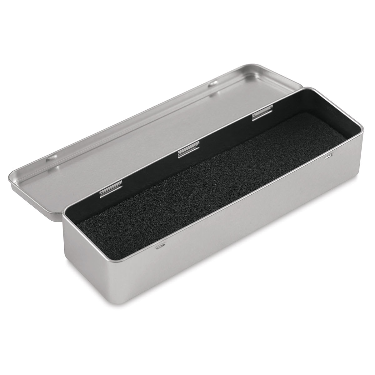 Caran D'Ache Empty Metal Tin - Deep Version, lid open