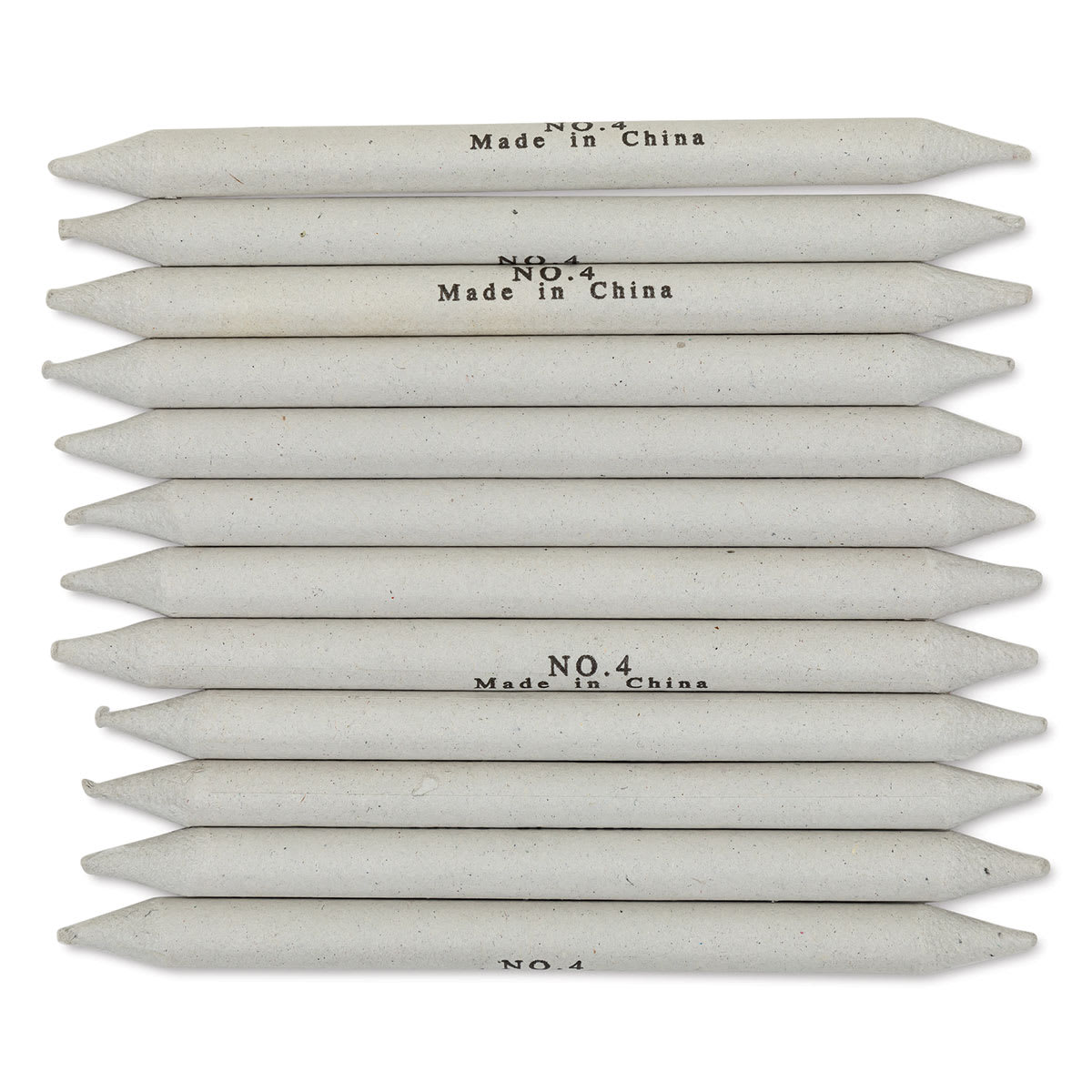 Gray Paper Stumps - 3/8" x 5", Pack of 12 spread out