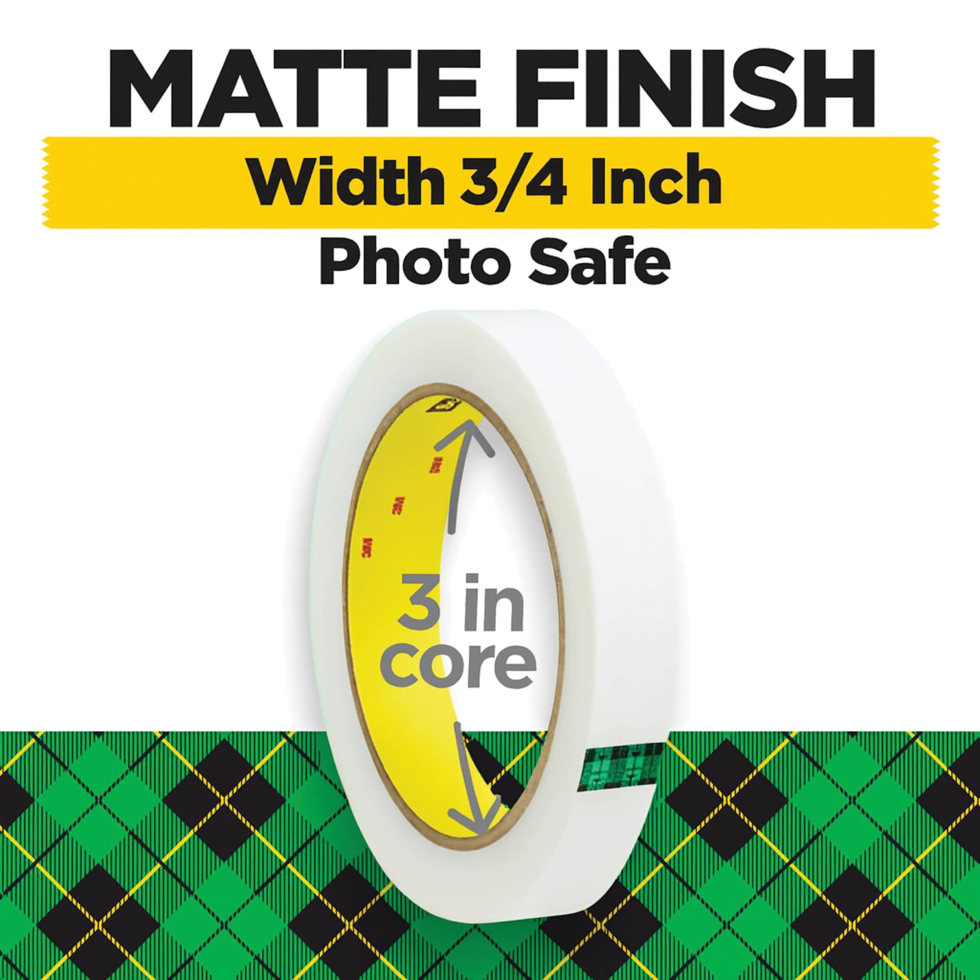 Scotch Magic Transparent Tape Roll - 3/4" x 72 yards, 3" Core