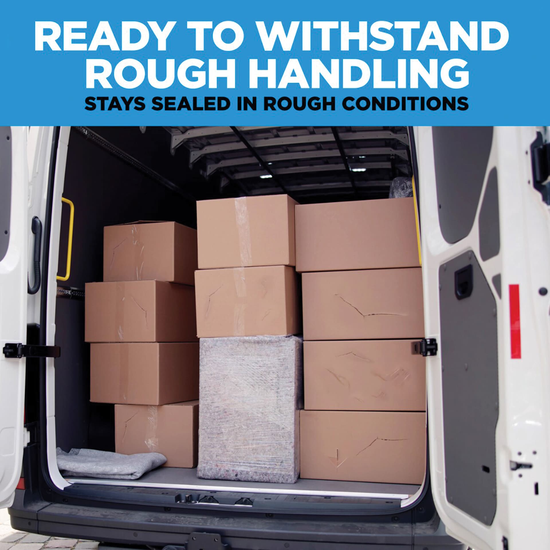 Ready to withstand rough handling, stays sealed in rough conditions