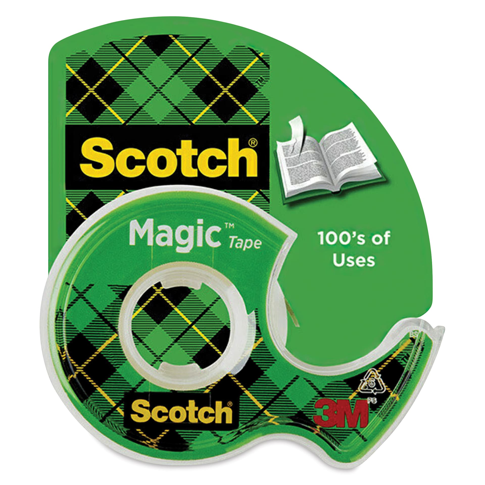 Scotch Magic Transparent Tape in Dispenser - 1/2" x 12.5 yards front of packaging