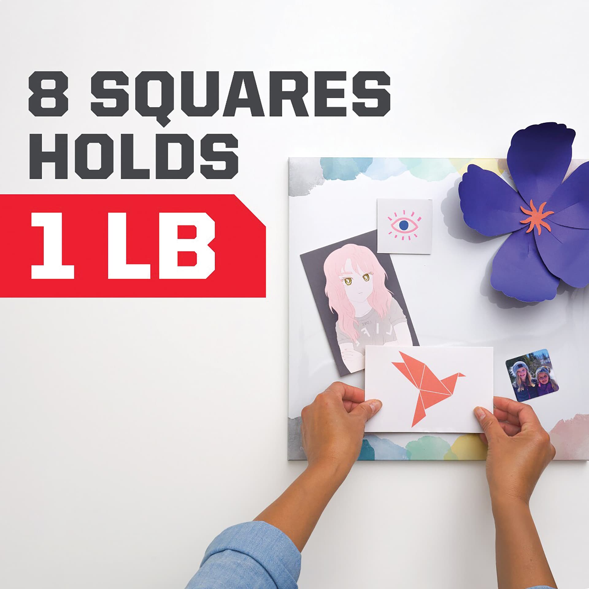 8 Squares Holds 1 lb 
