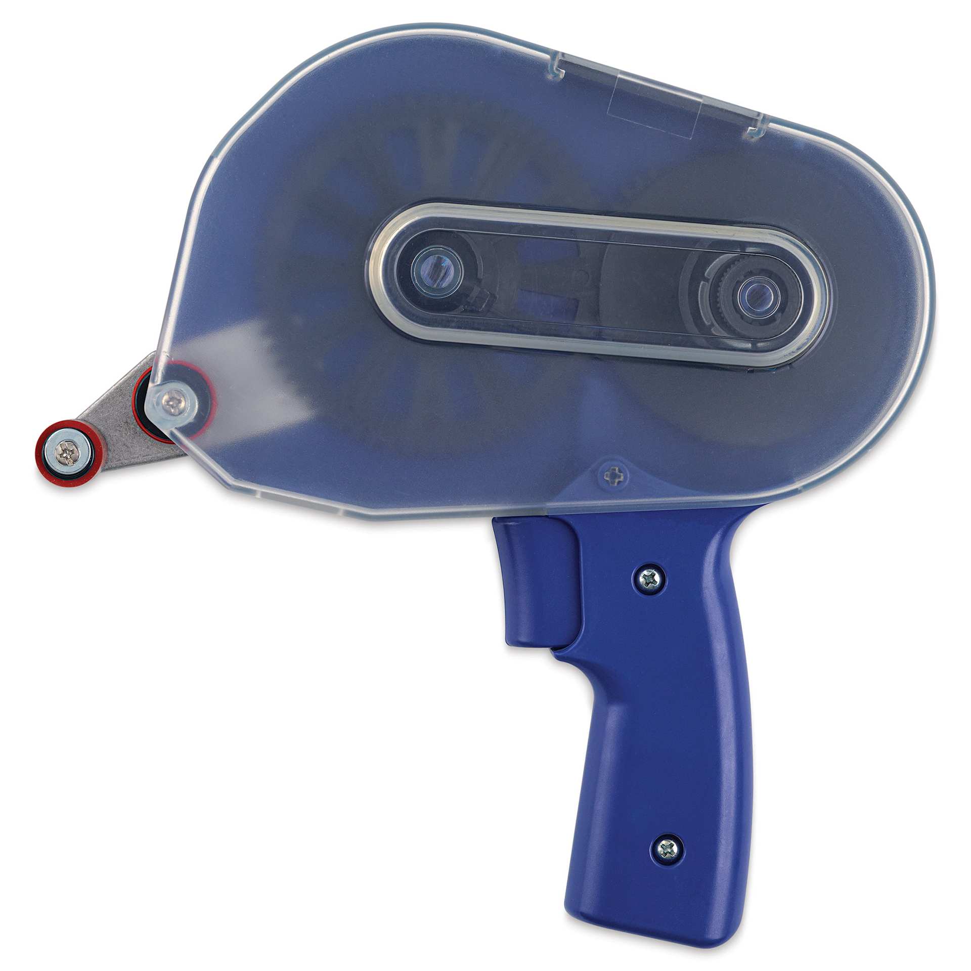 Pro Tapes ATG HD Adhesive Dispenser, side showing clear cover of the tape compartment 