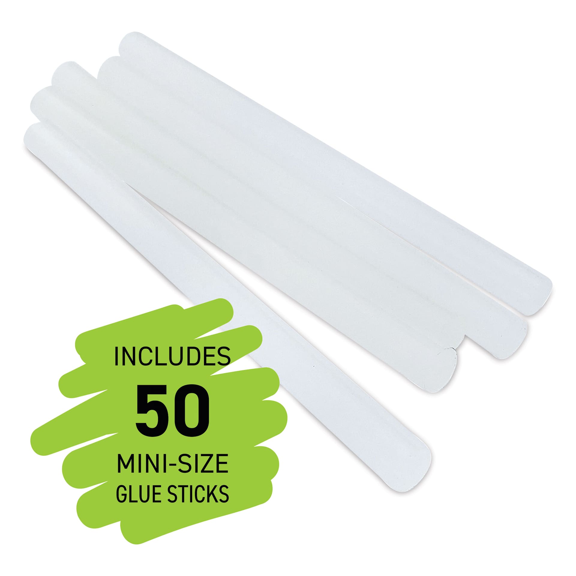 Glue Sticks for Mini-Trigger Guns - 5/16" x 4", Pkg of 50 - five glue sticks