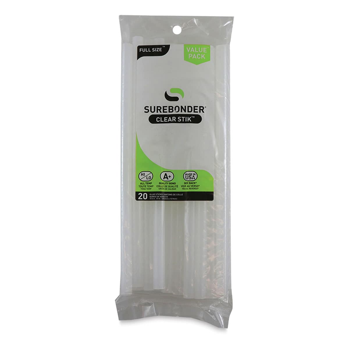 Surebonder Clear Stik Hot Glue Sticks - 1 lb, 7/16" x 10"