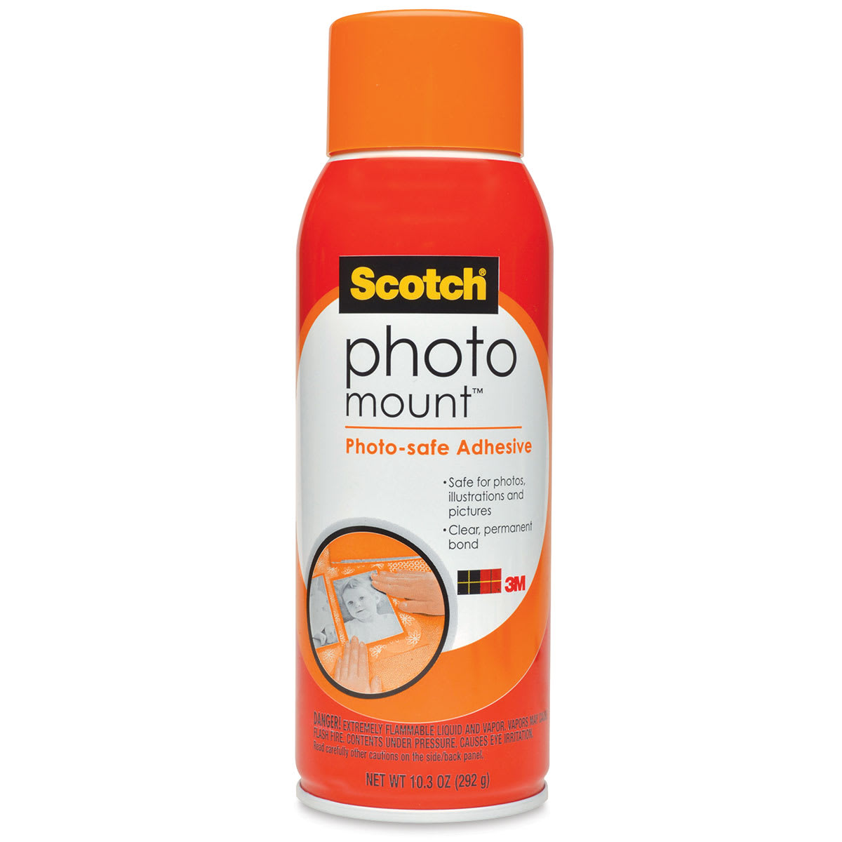 Scotch Photo Mount Spray Adhesive - Front of spray can shown Scotch Photo Mount Spray Adhesive - Front of spray can shown