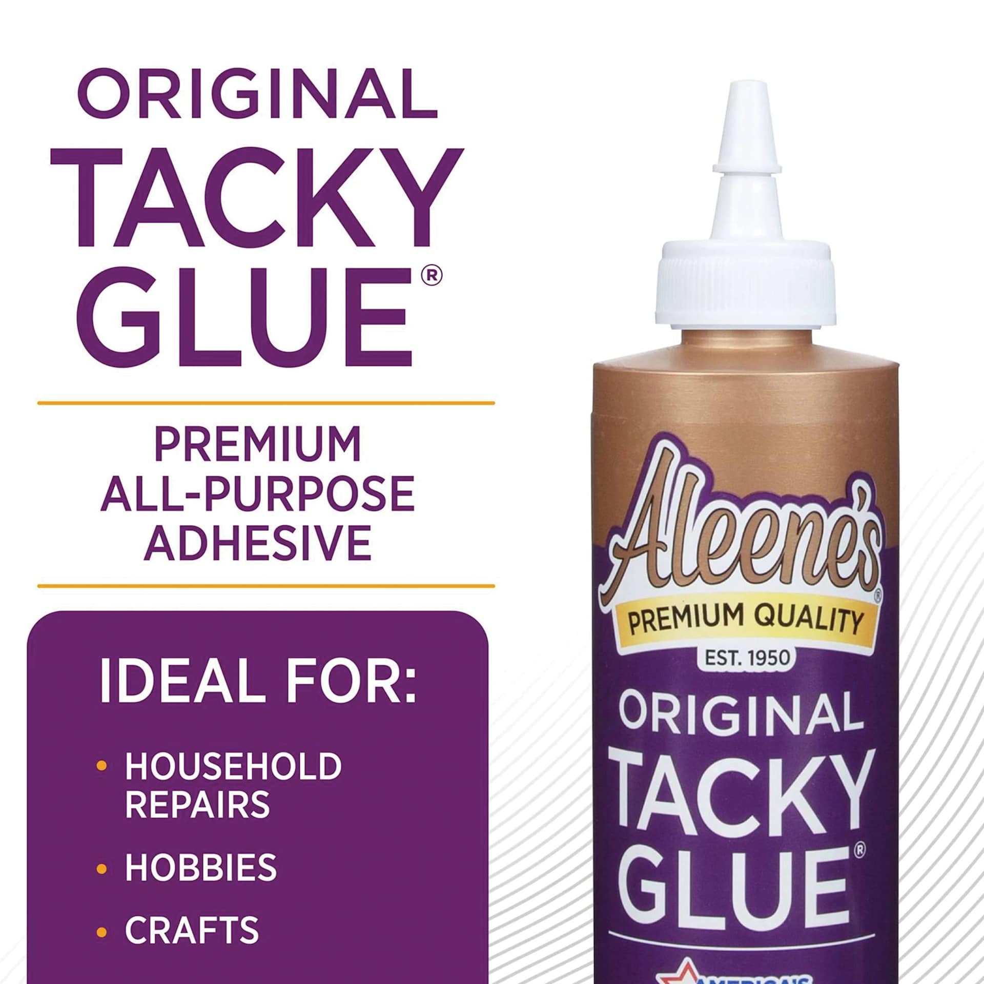 Original tacky gluepremium all-purpose adhesive, ideal for household repairs, hobbies, and crafts 