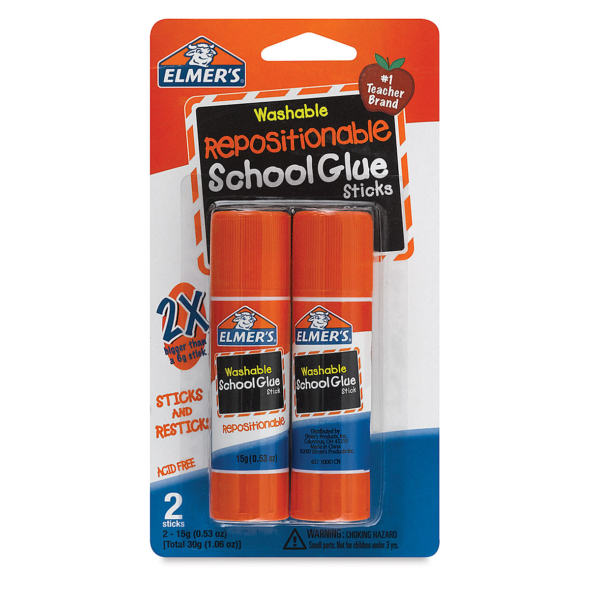 Elmer's Washable Repositionable Glue Sticks