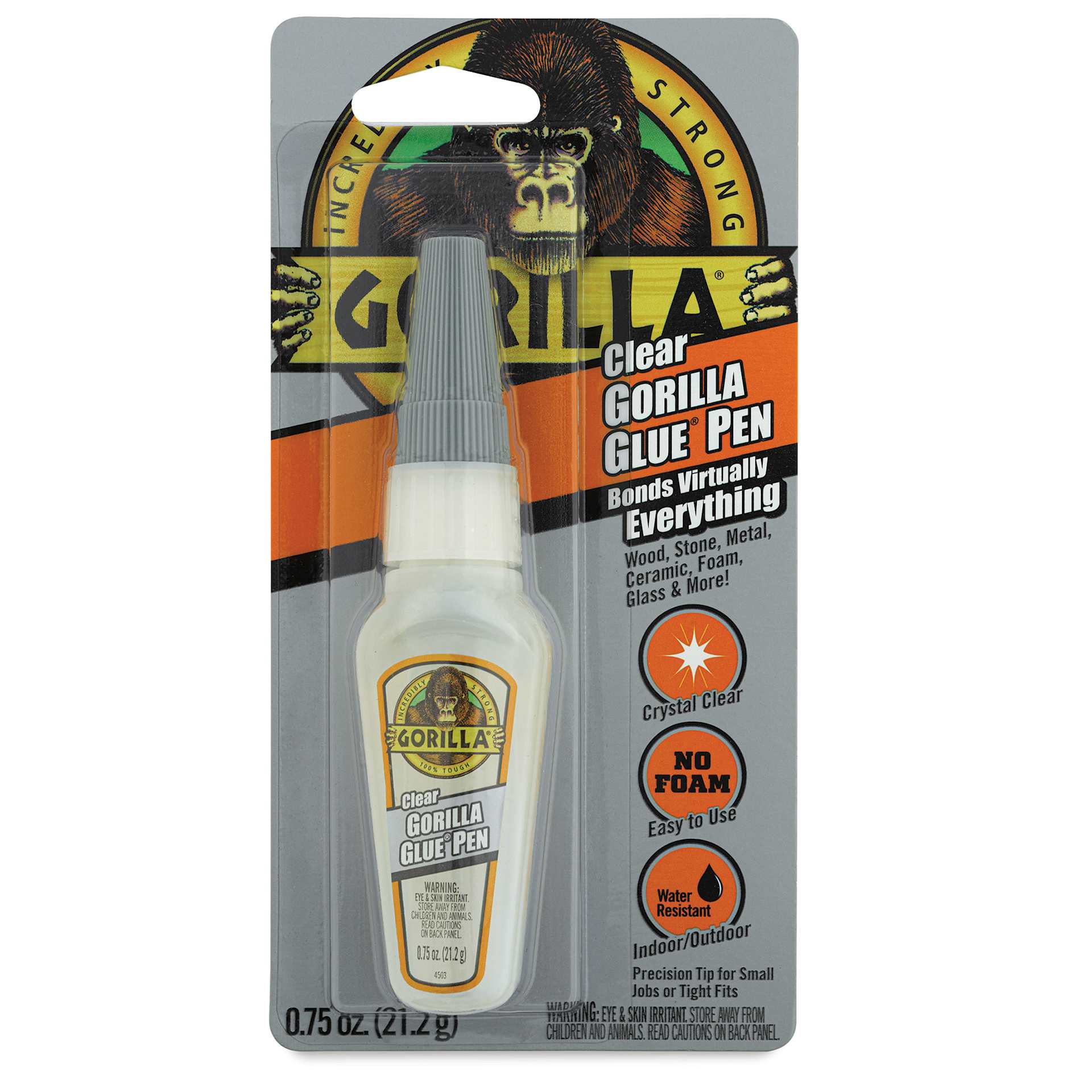 Gorilla Clear Glue - Pen, 0.75 oz (Front of package)