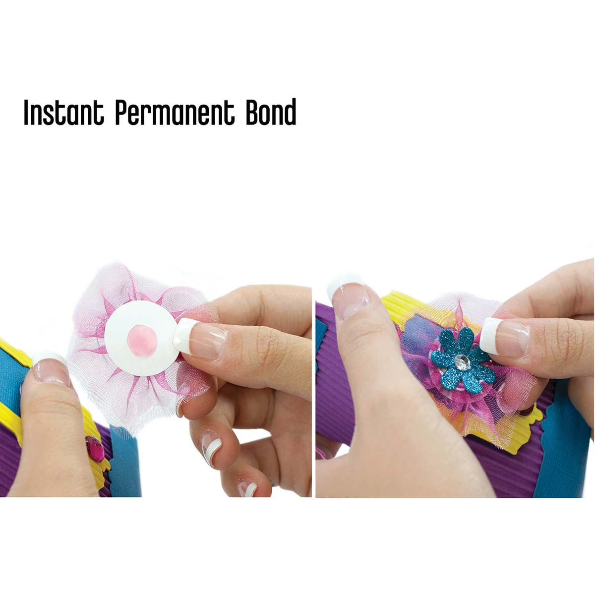 Tombow Color Adhesive Dots - Person using Adhesive Dots to make Paper Flowers
