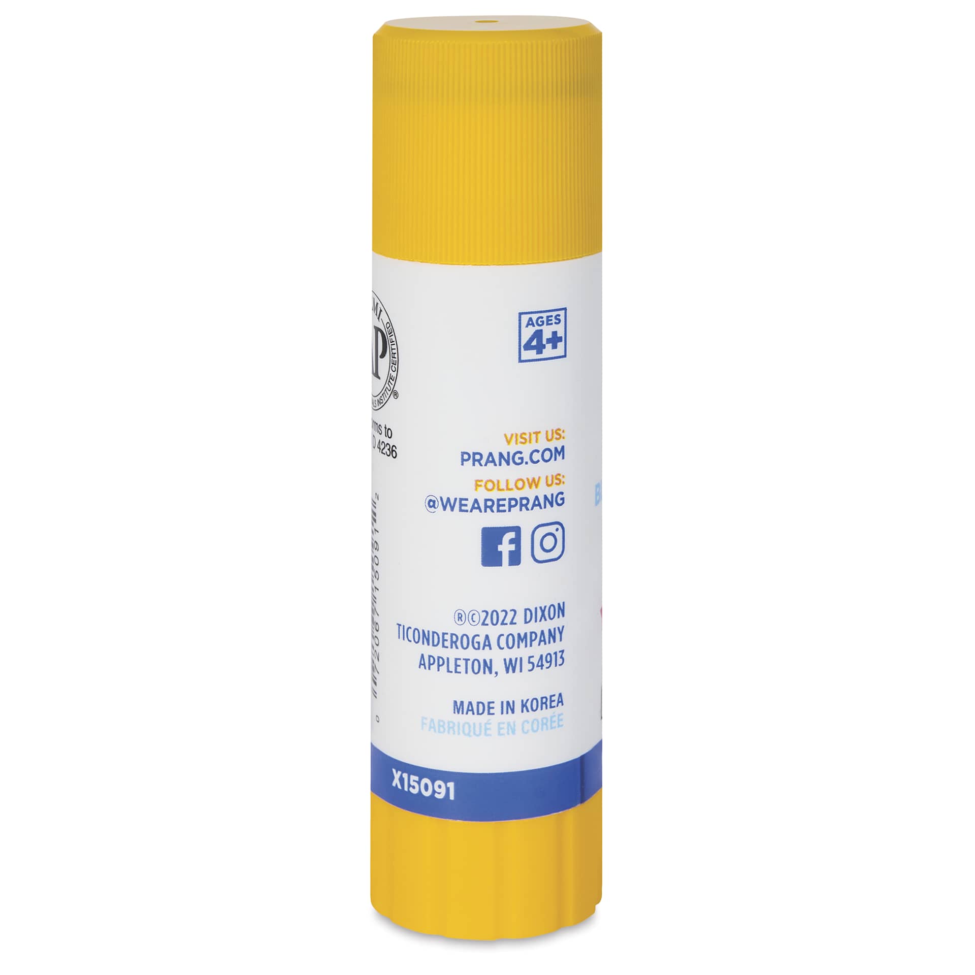 Prang Glue Stick - Blue, 0.74 oz - back