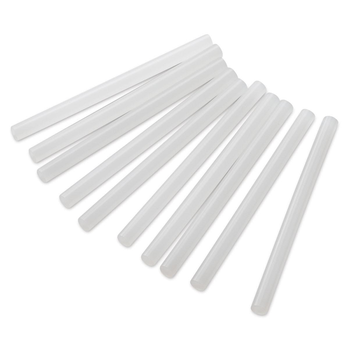 Gorilla Glue All-Temp Mini Hot Glue Sticks - Ten Glue sticks arranged in fan