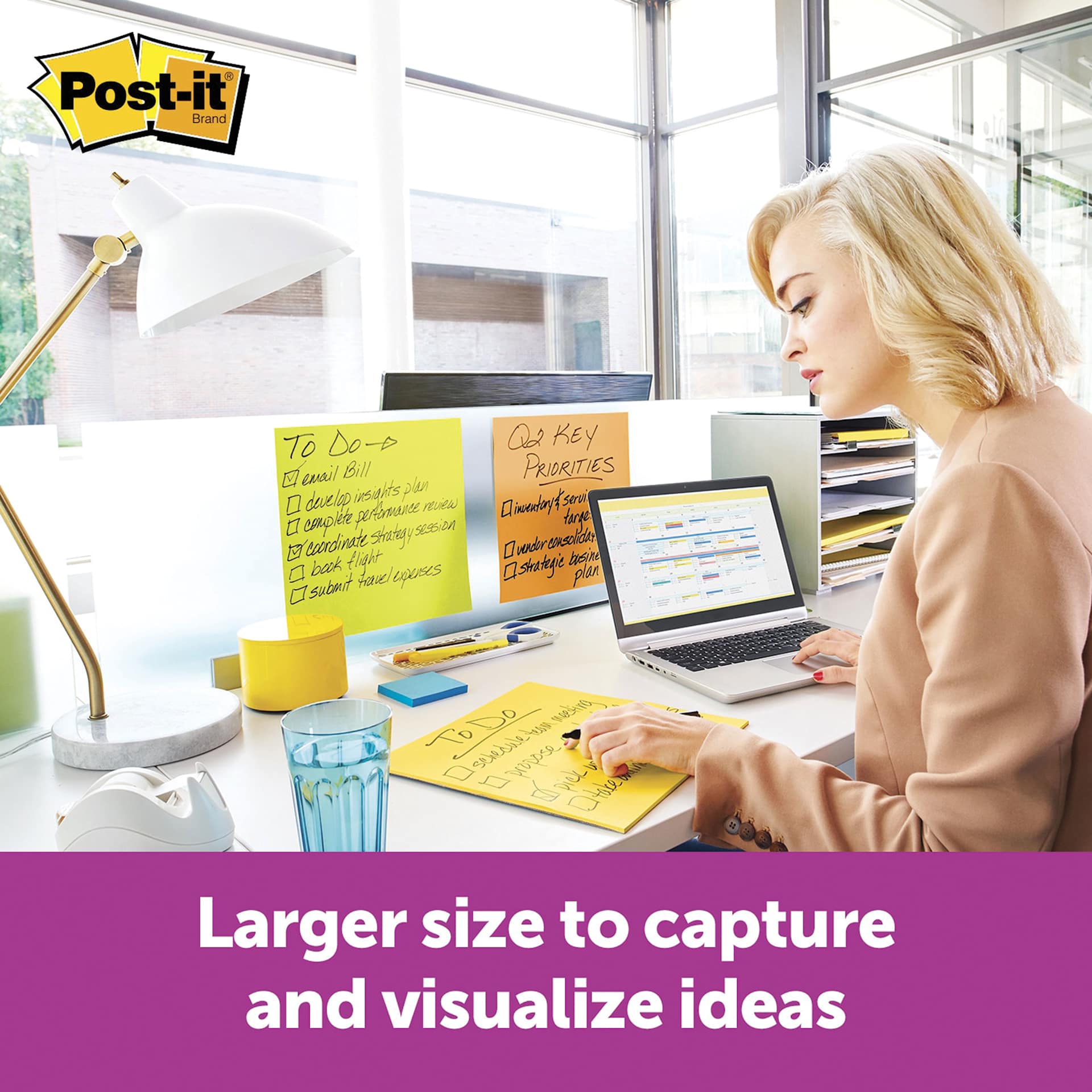 Larger size to capture and visualize ideas