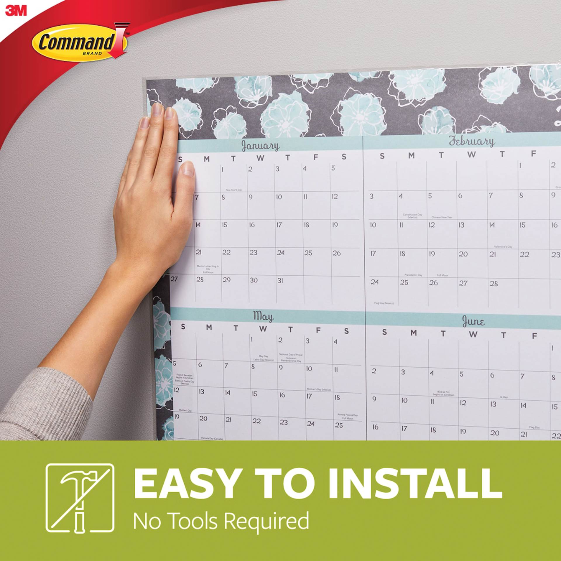 Easy to install, no tools required