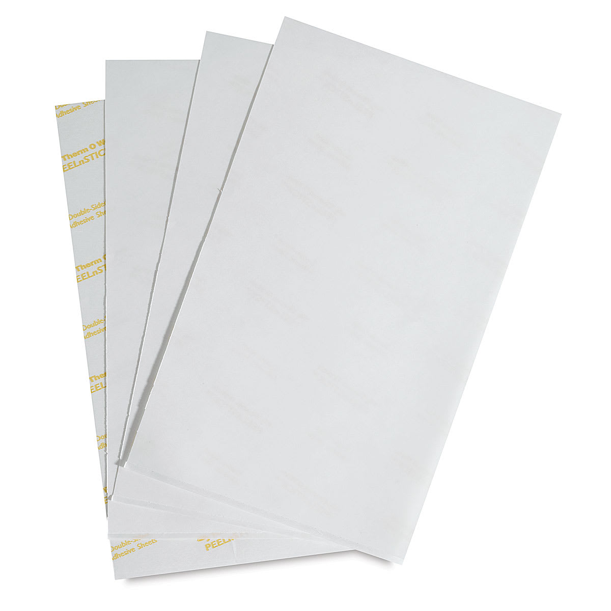 Peel n Stick Double-Sided Adhesive Sheets - 4 Sheets shown in fan
