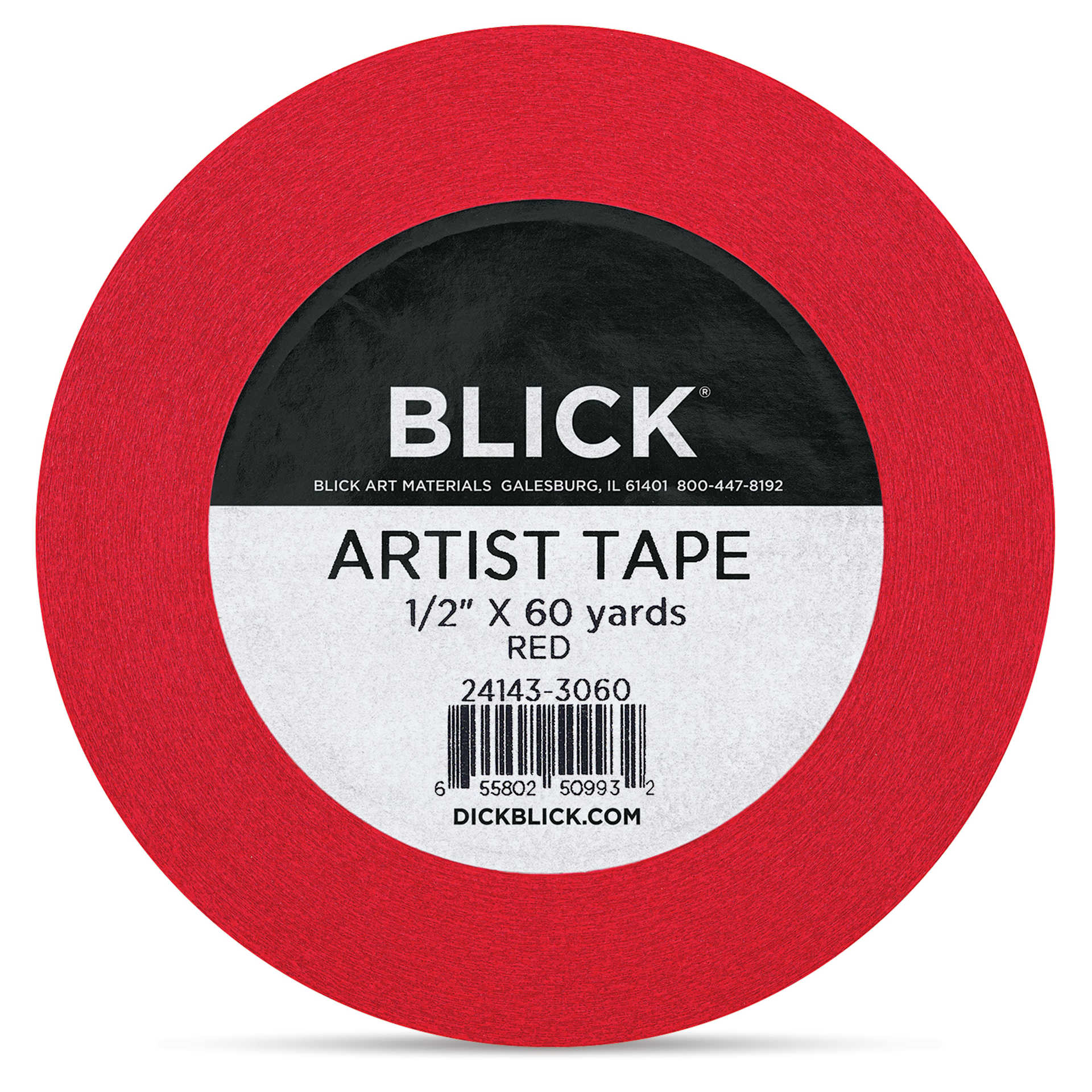 Blick Artist Tape - Red, 1/2" x 60 yds, front Blick Artist Tape - Red, 1/2" x 60 yds, front