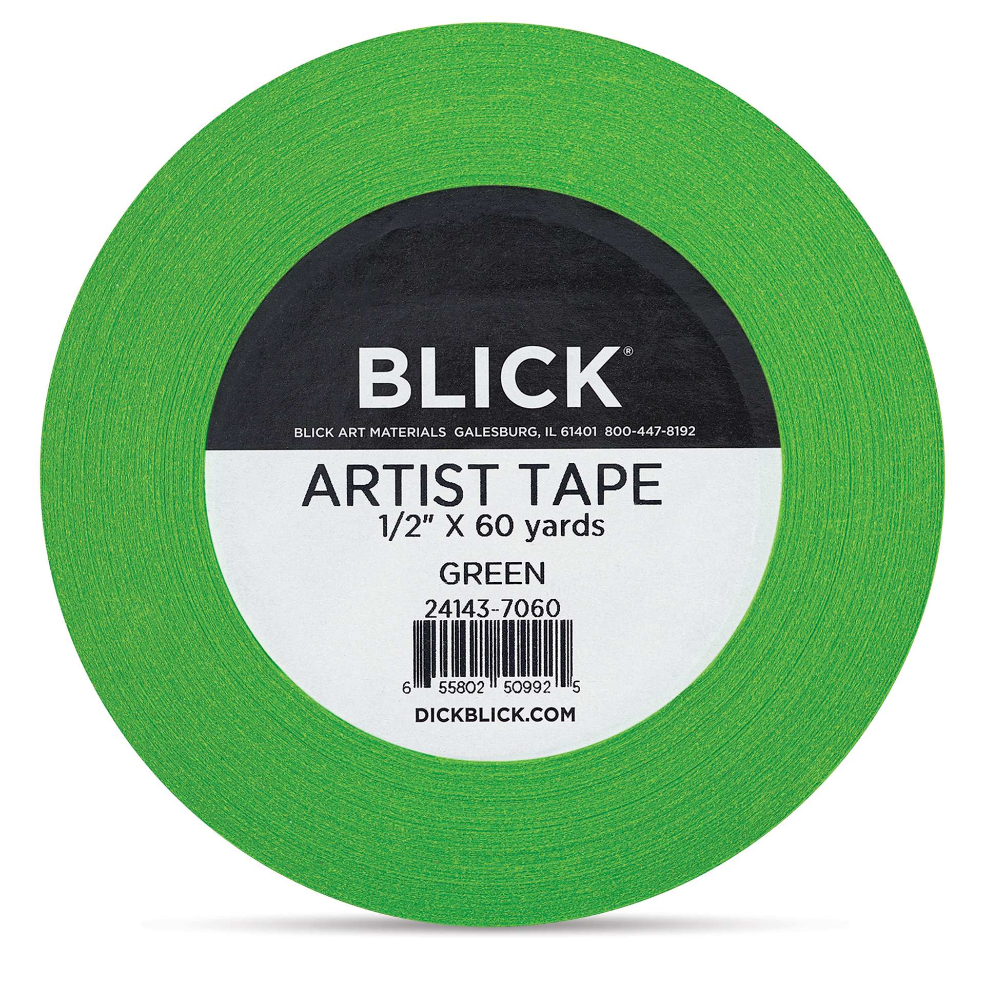 Blick Artist Tape - Green, 1/2" x 60 yds, front Blick Artist Tape - Green, 1/2" x 60 yds, front