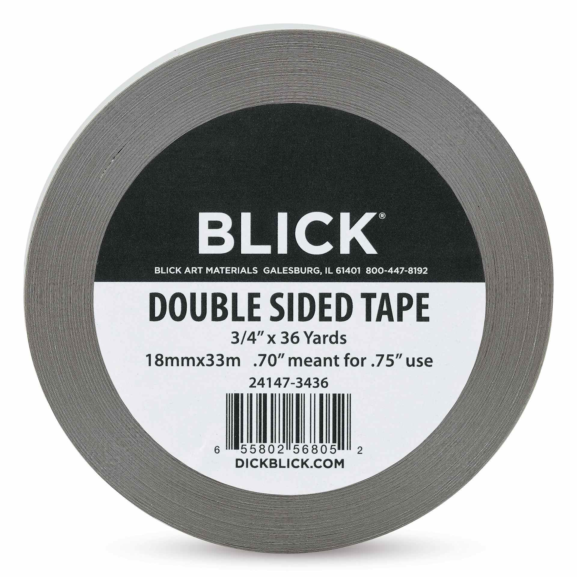 Blick Double-Sided Tape - 3/4" x 36 yds (Front of packaging)
