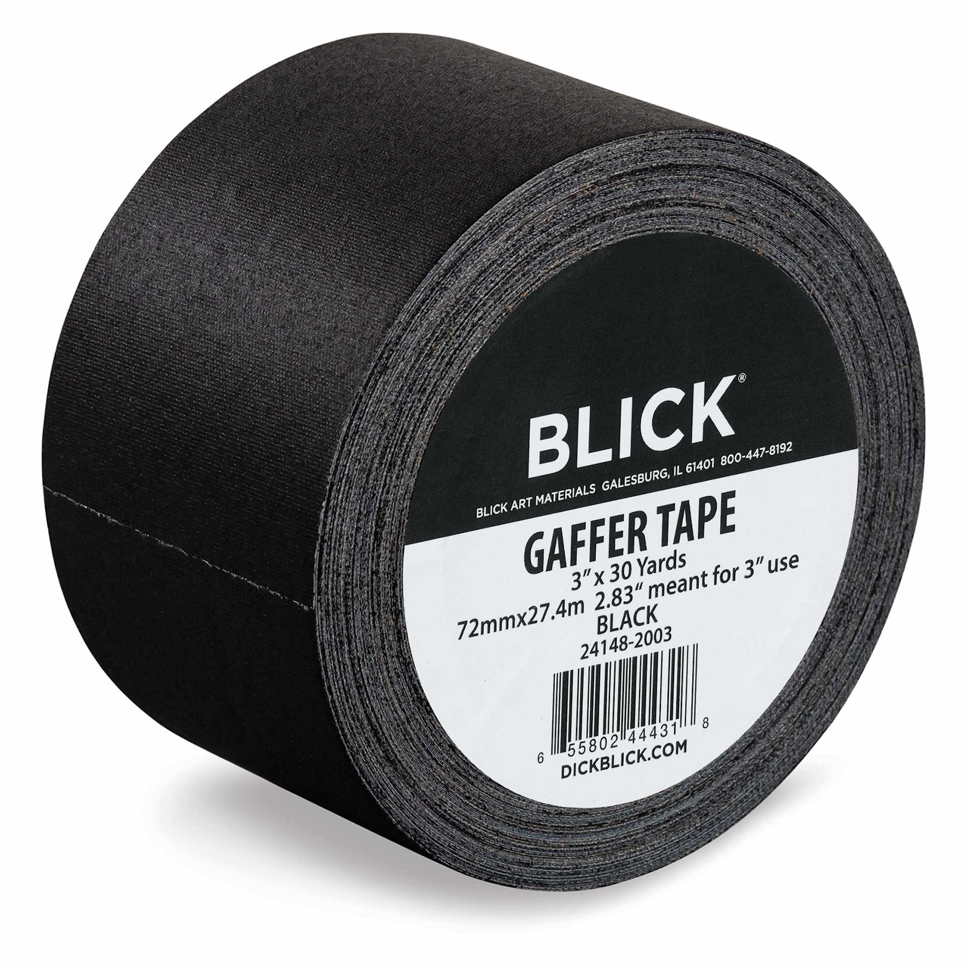 Blick Gaffers Tape - 3" x 30 yds, Black