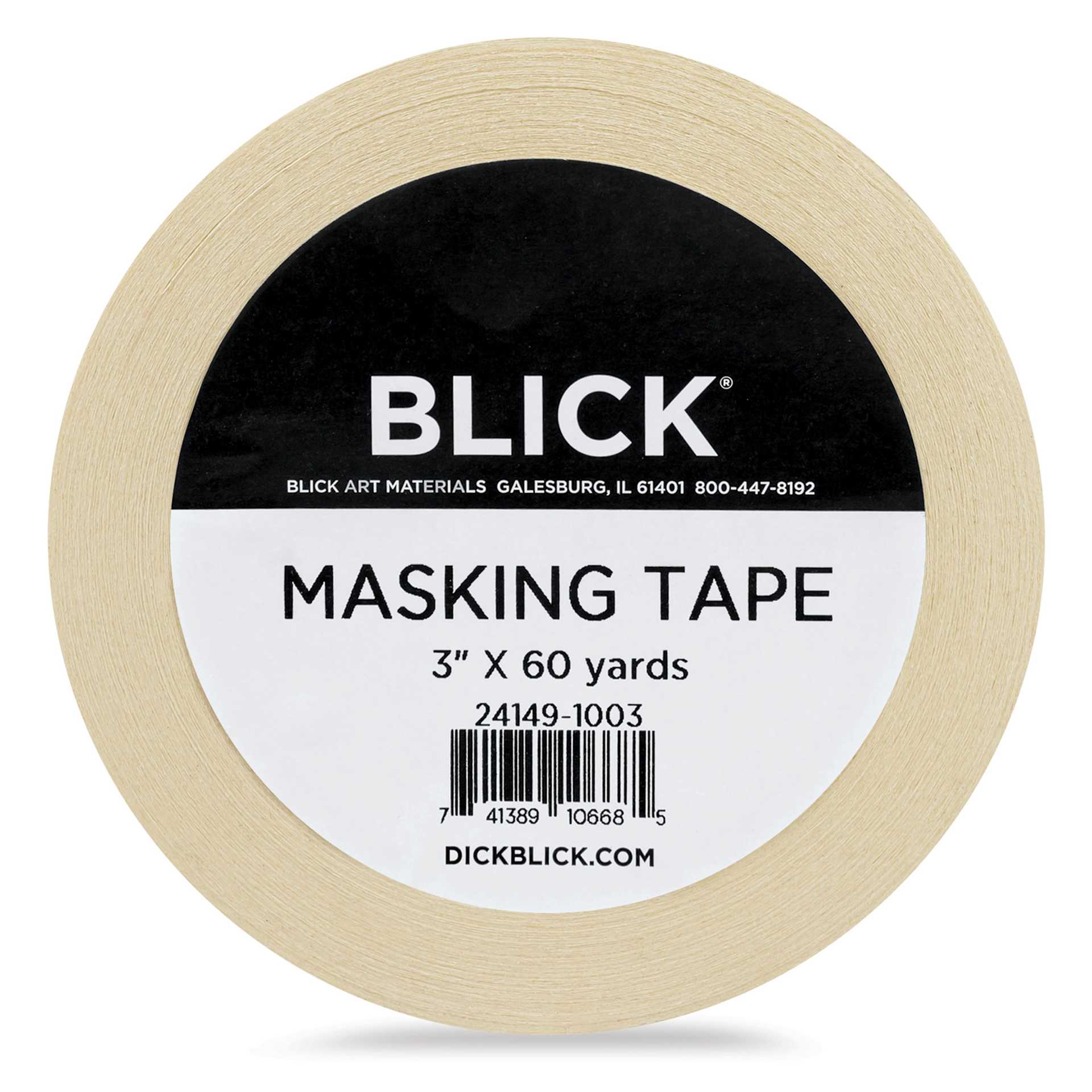 Blick General Purpose Masking Tape - Natural, 3" x 60 yds - front