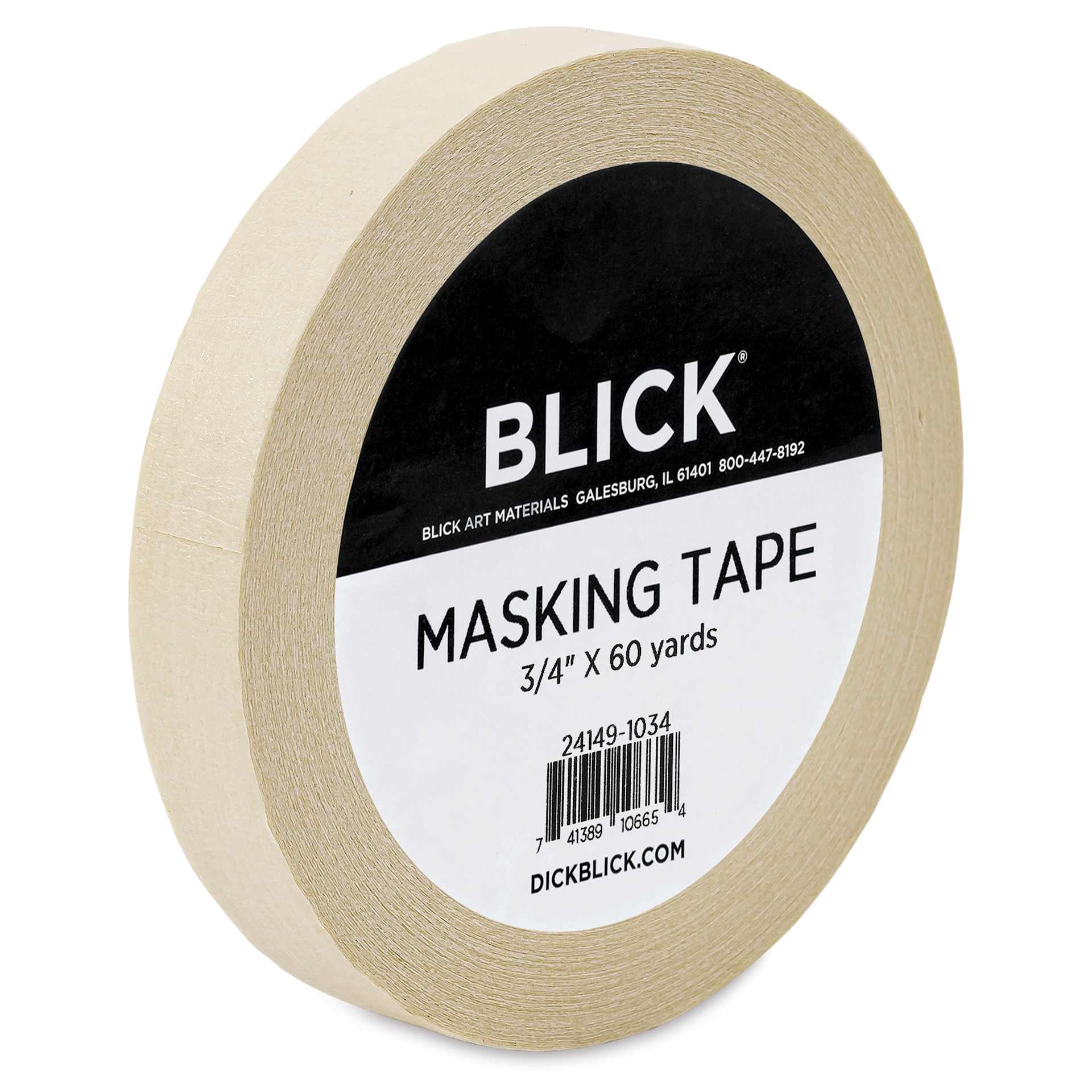 Blick General Purpose Masking Tape - Natural, 3/4" x 60 yds - angled
