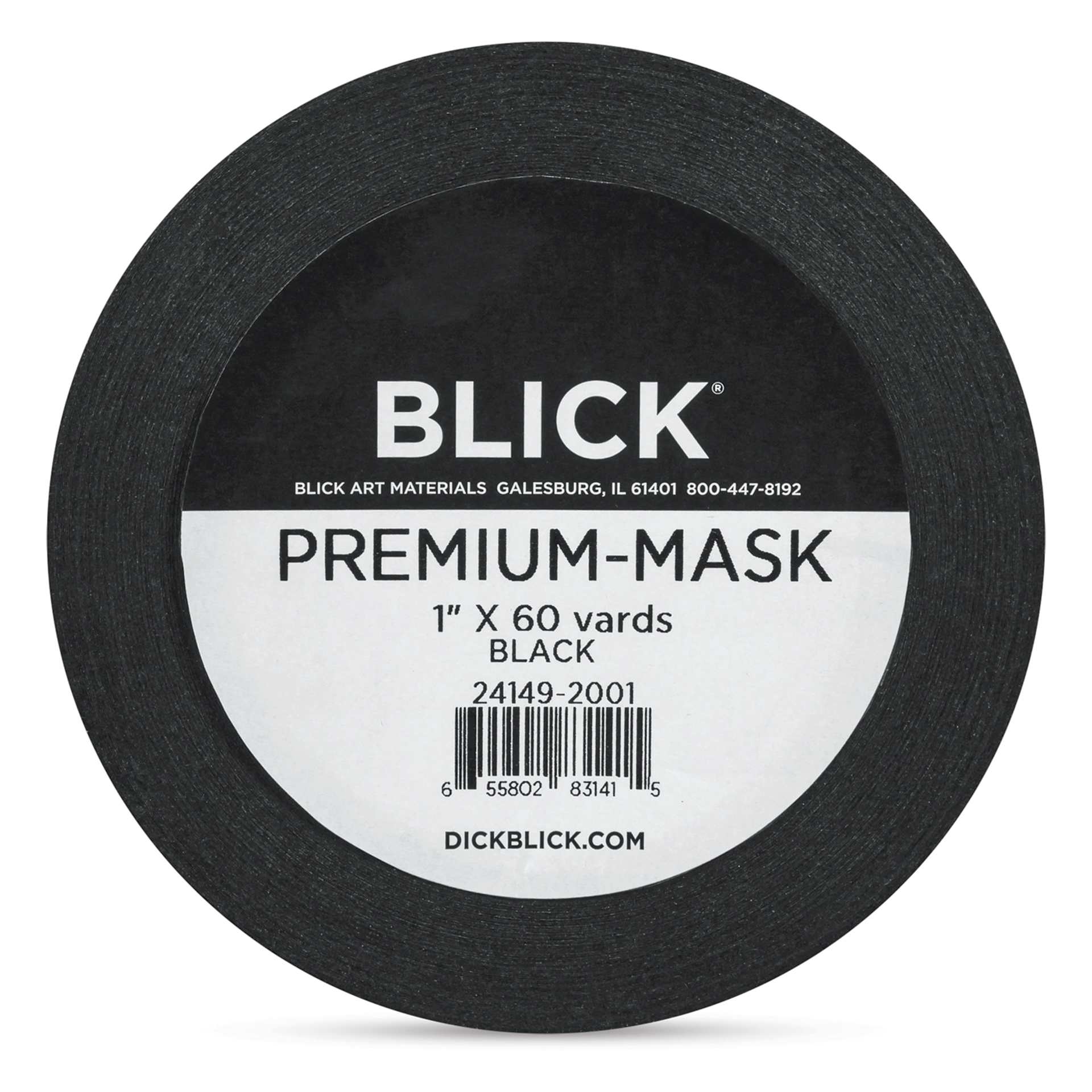 Blick Premium Masking Tape - Black, 1" x 60 yds - front Blick Premium Masking Tape - Black, 1" x 60 yds - front