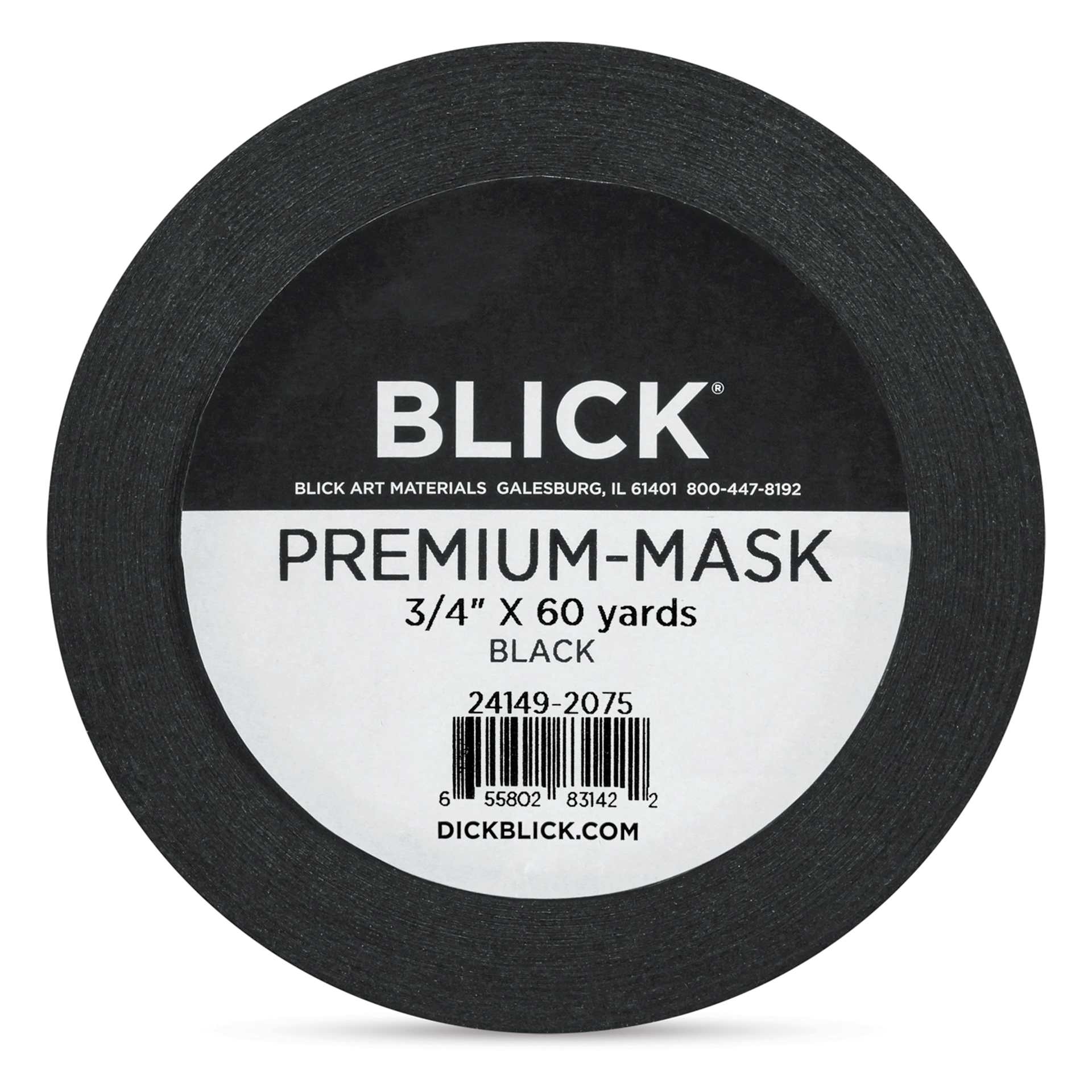Blick Premium Masking Tape - Black, 3/4" x 60 yds - front