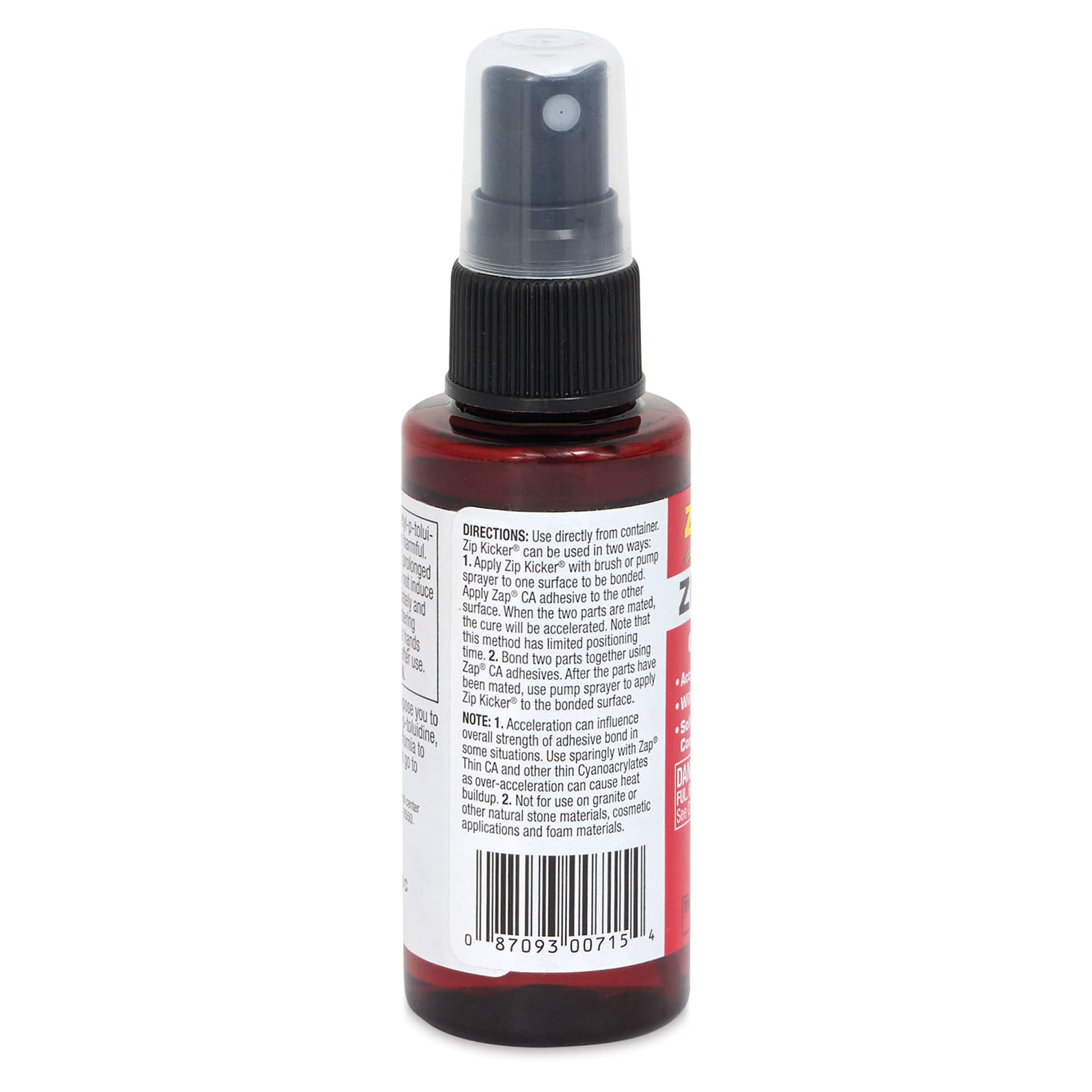 Zip Kicker CA Accelerator - Spray Bottle, back