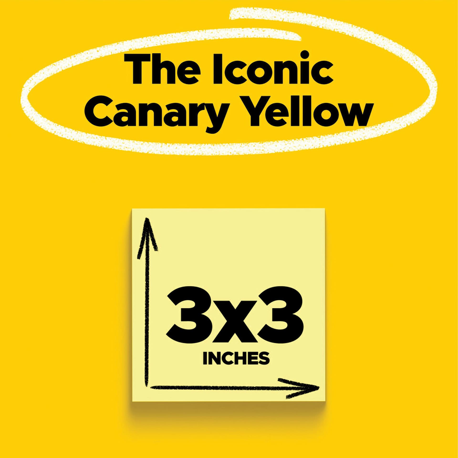 The Iconic Canary Yellow, 3" x 3"