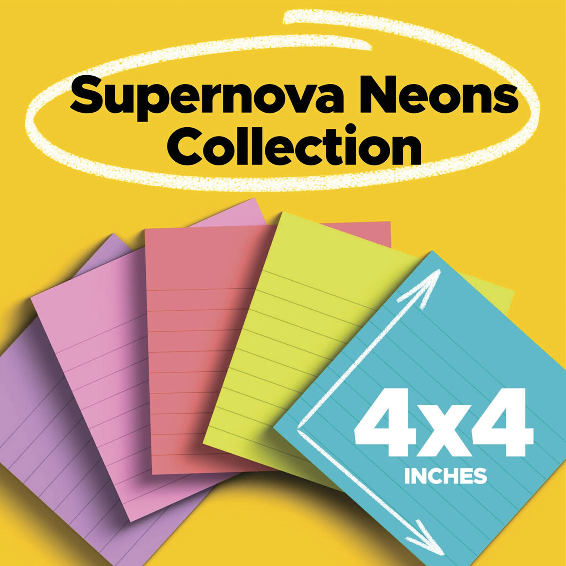 Supernova Neons Collection, 4" x 4"