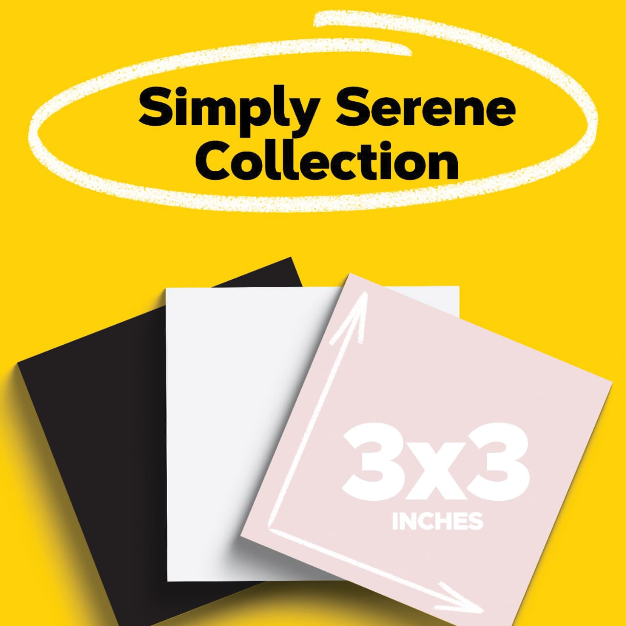 Simply Serene Collection, 3" x 3"