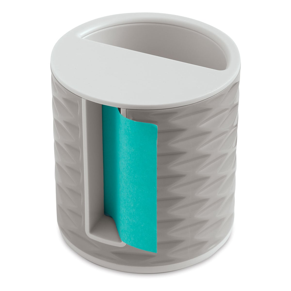 Post-it Pop Up Dispenser and Pen Holder - Light Grey Dispenser with Blue Post-It