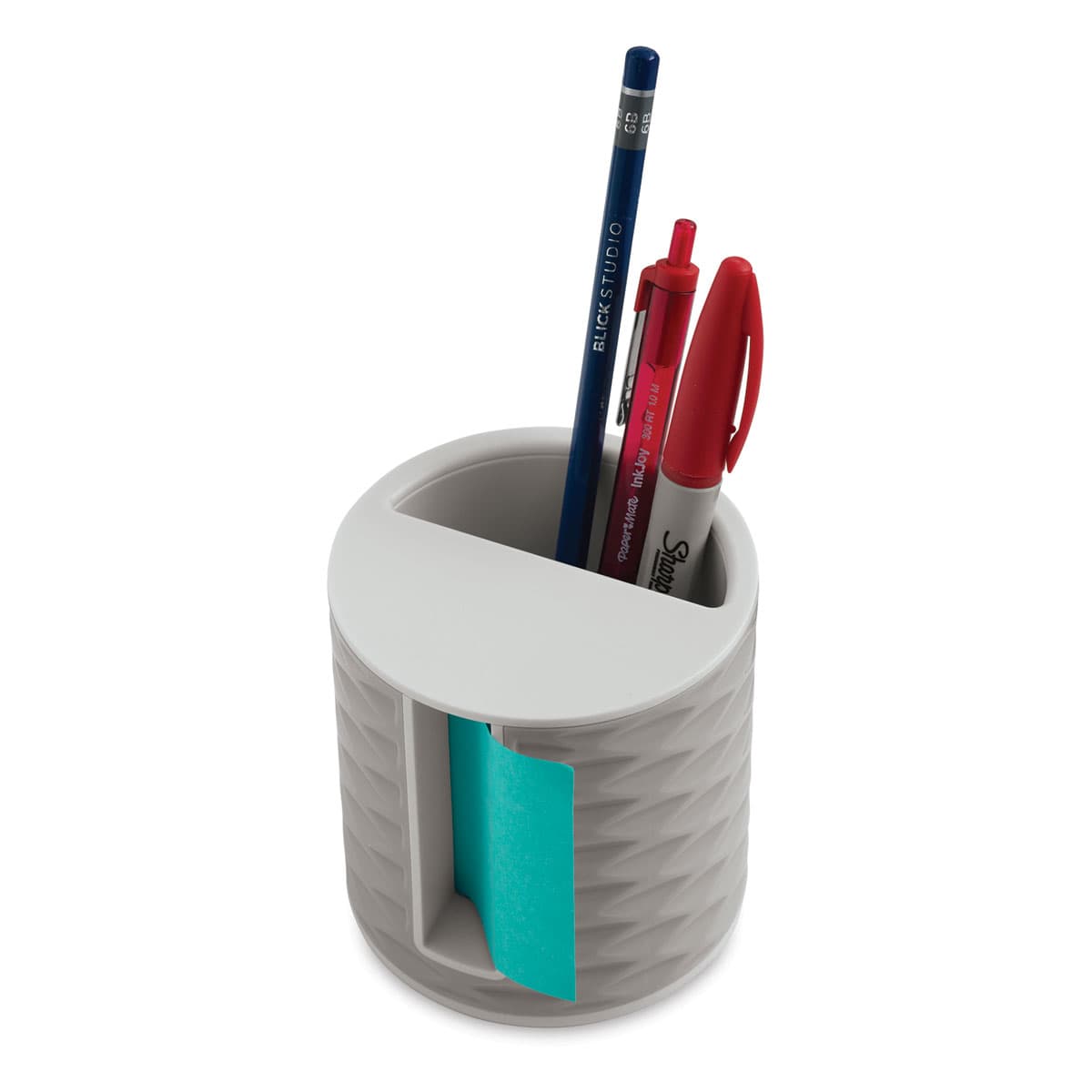 Post-it Pop Up Dispenser and Pen Holder - Light Grey Dispenser with Pens, not included