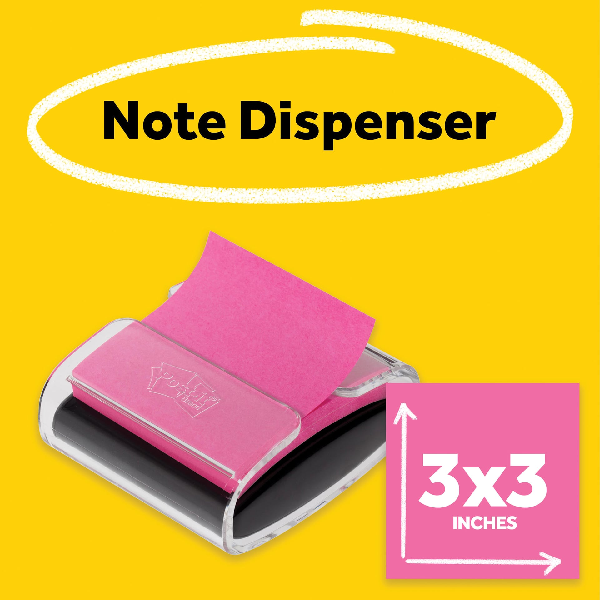 Note Dispenser, 3" x 3"