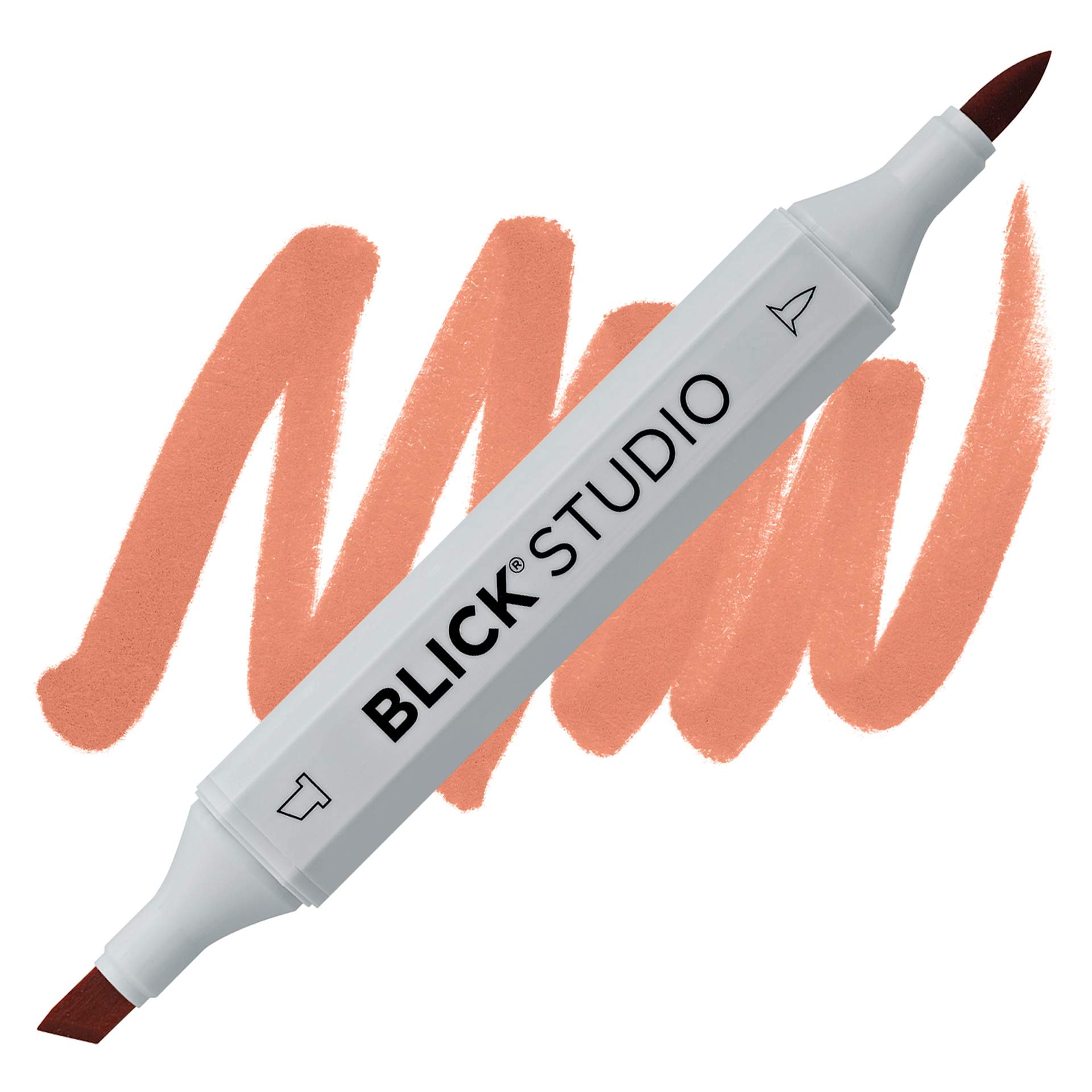 Blick Studio Brush Marker - Spice marker and swatch