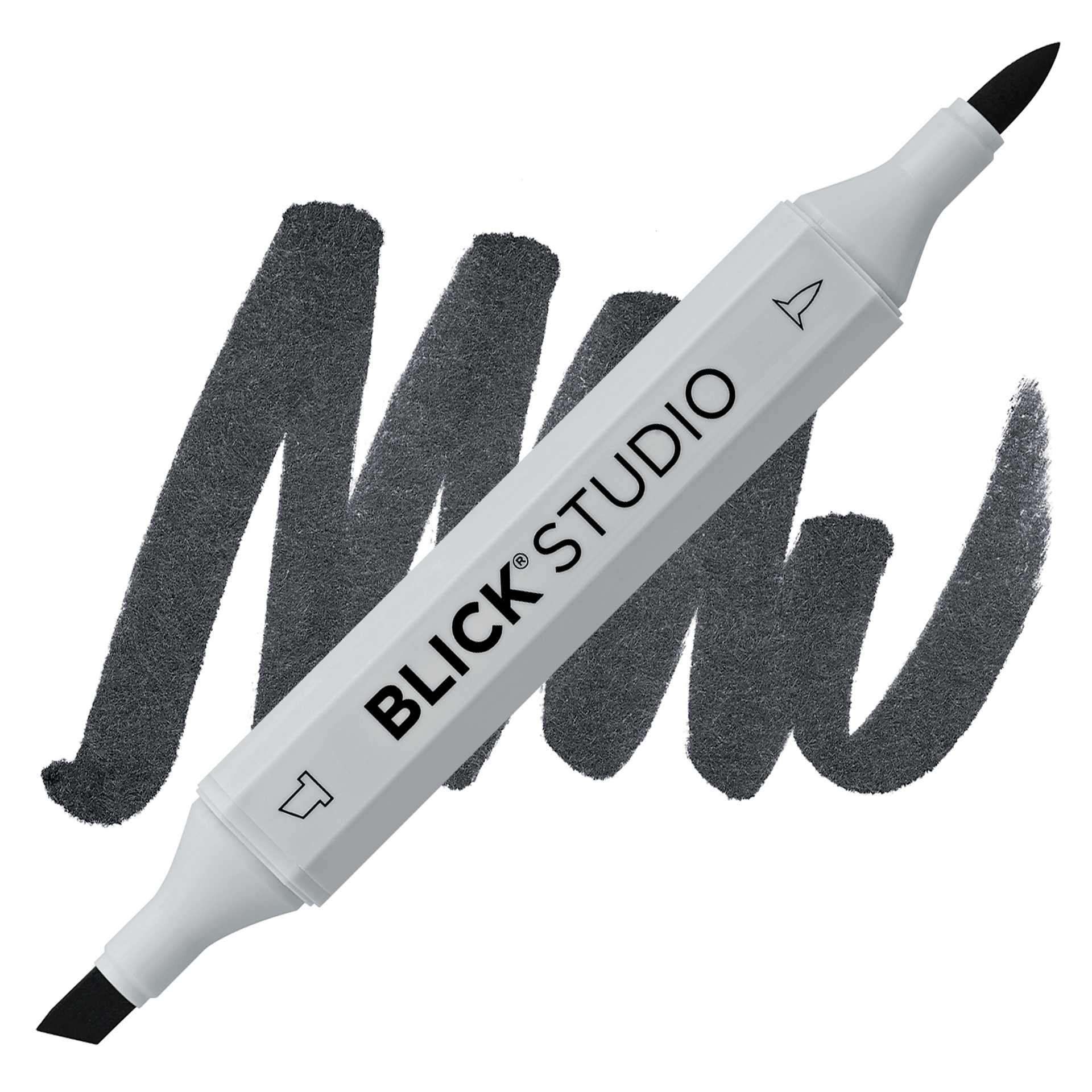 Blick Studio Brush Marker - Basic Gray 6 marker and swatch