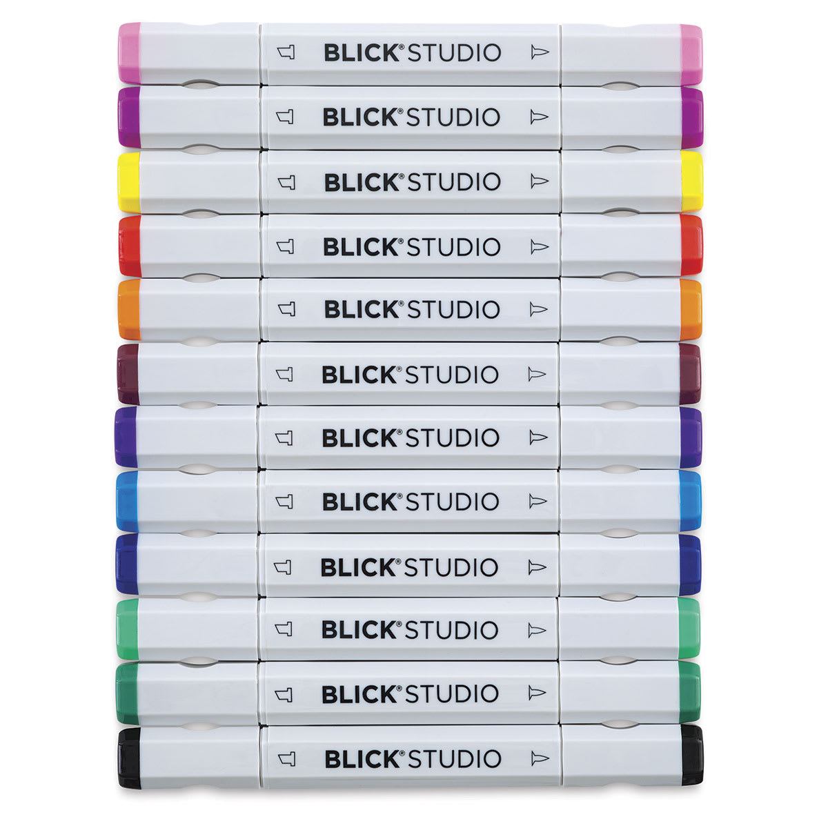 Blick Studio Brush Markers - Assorted Colors, Set of 12 Blick Studio Brush Markers - Assorted Colors, Set of 12