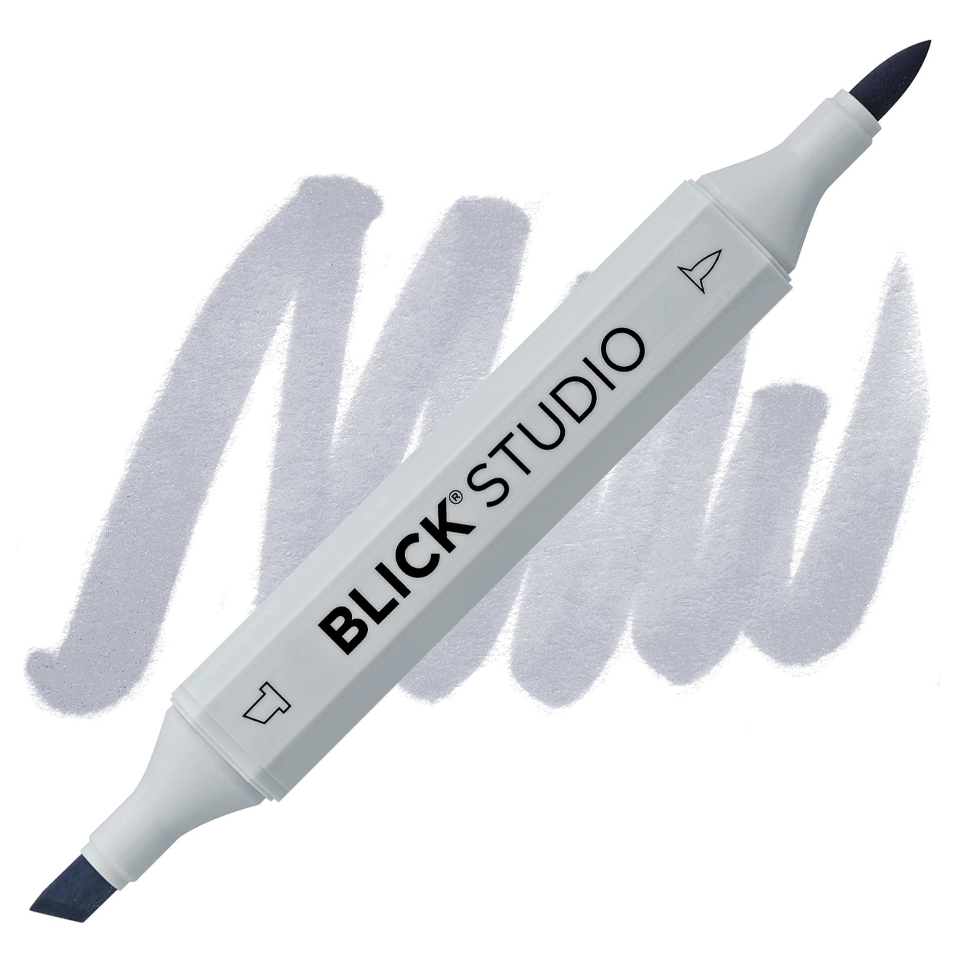 Blick Studio Brush Marker - Cool Gray 40% marker and swatch