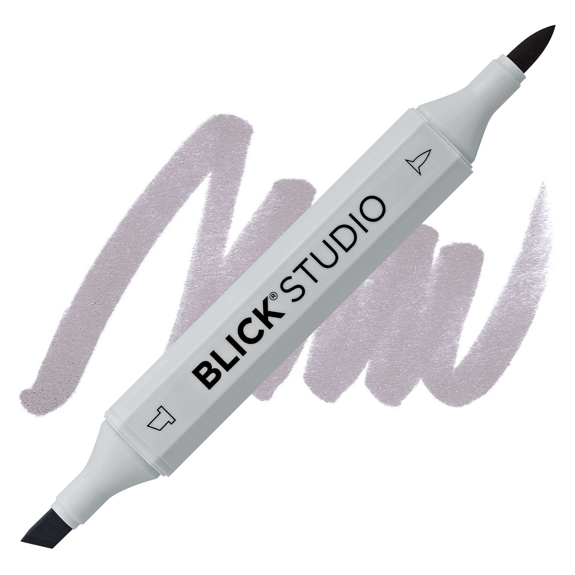 Blick Studio Brush Marker - Warm Gray 50% marker and swatch