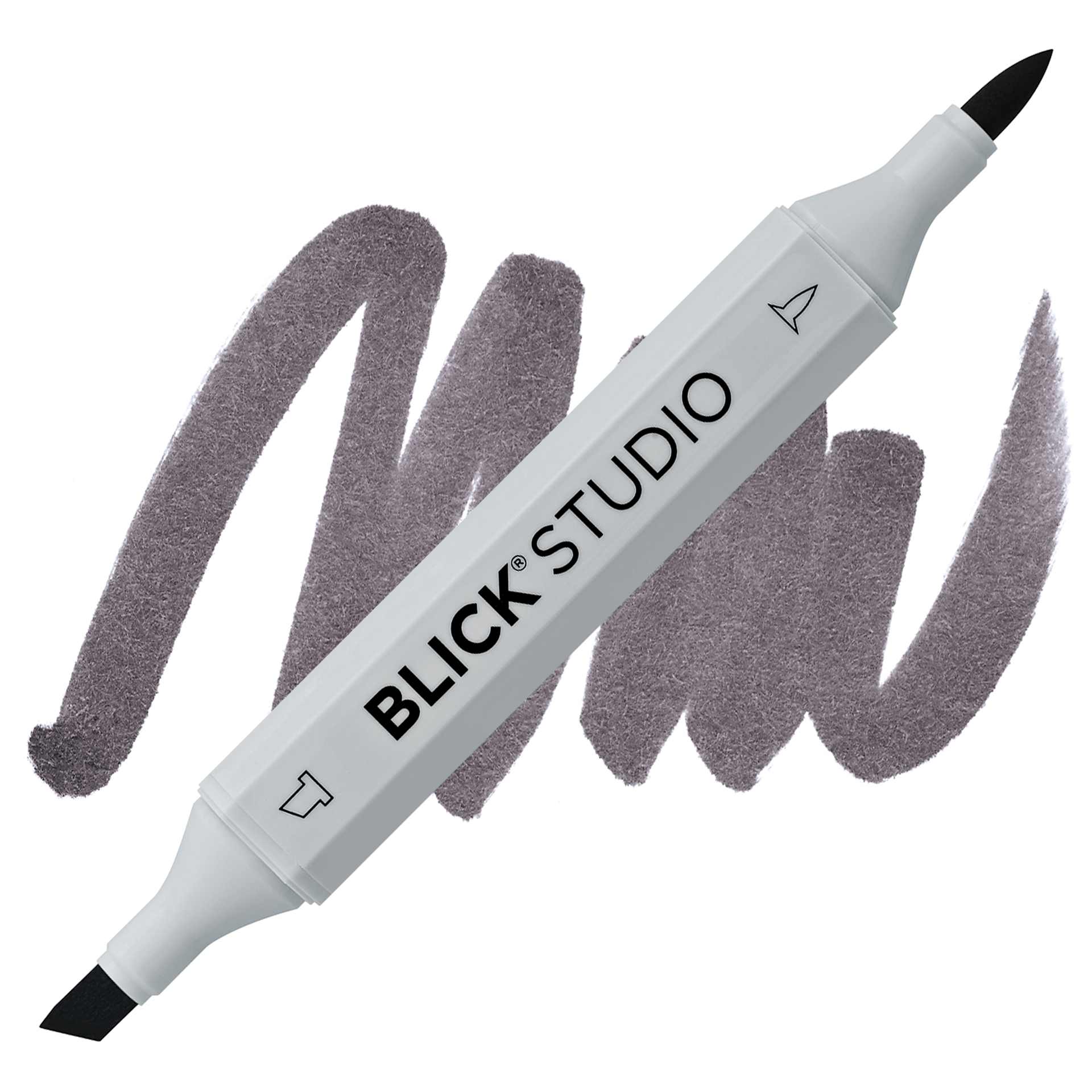 Blick Studio Brush Marker - Warm Gray 80% marker and swatch