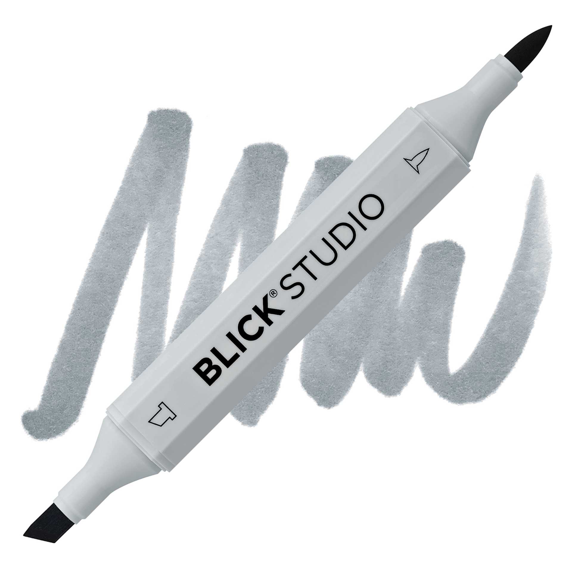 Blick Studio Brush Marker - Basic Gray 4 marker and swatch