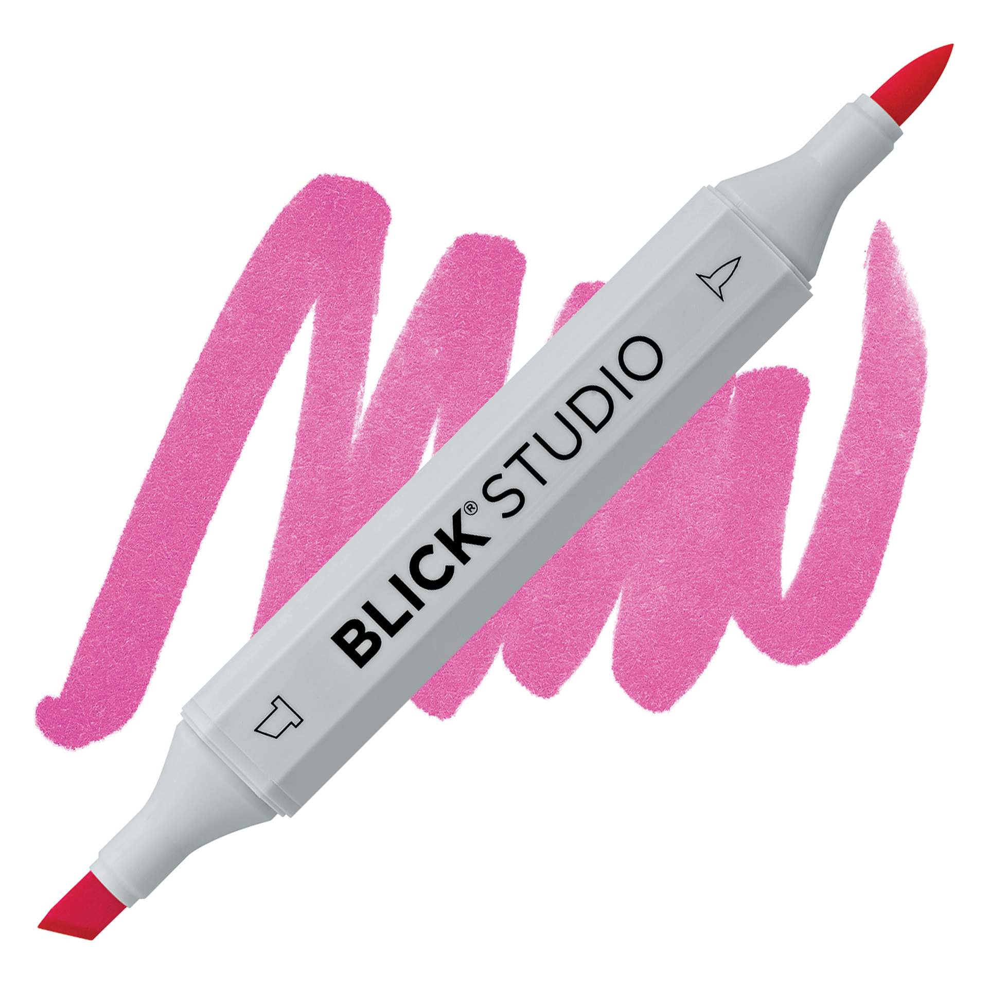 Blick Studio Brush Marker - Magenta marker and swatch