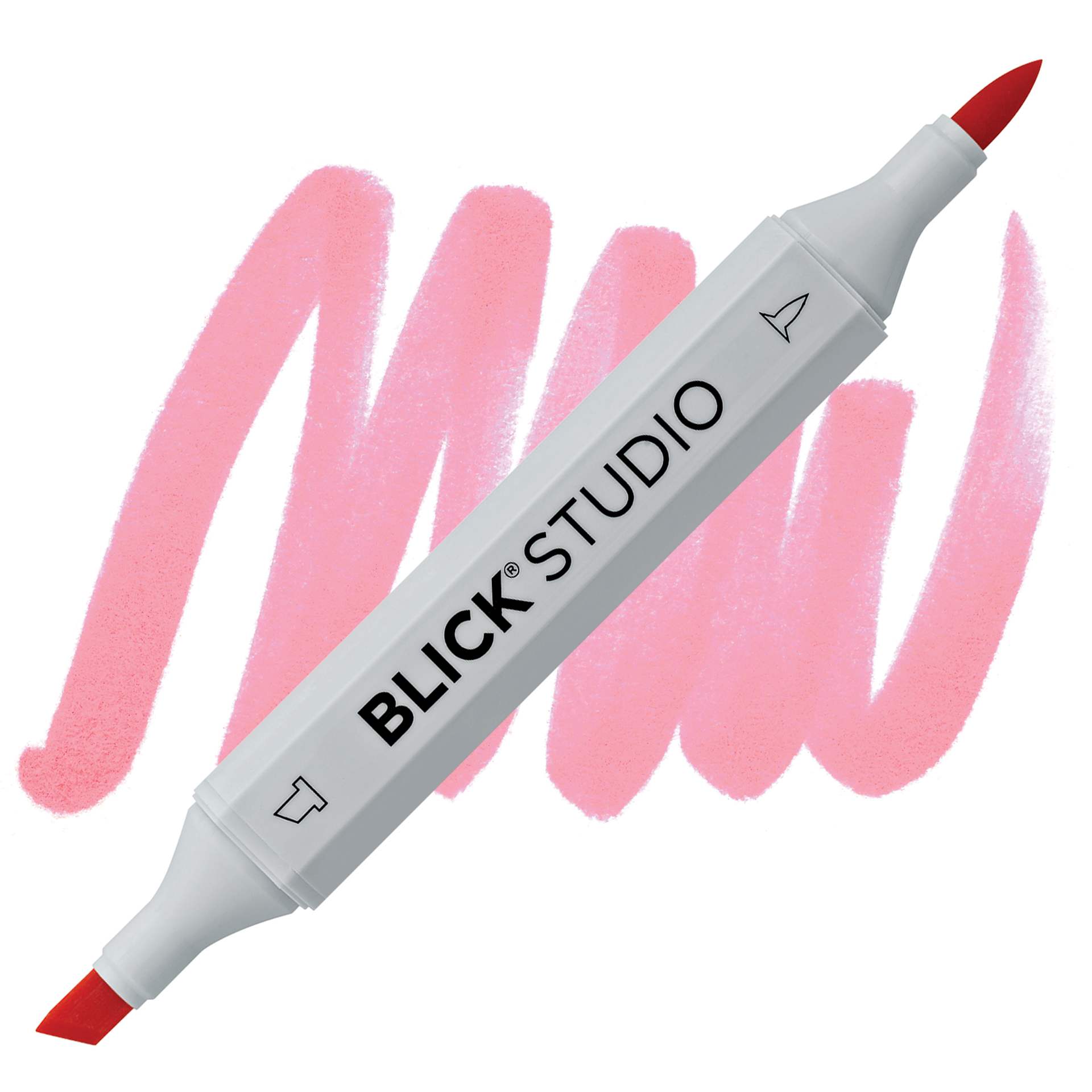 Blick Studio Brush Marker - Peach marker and swatch