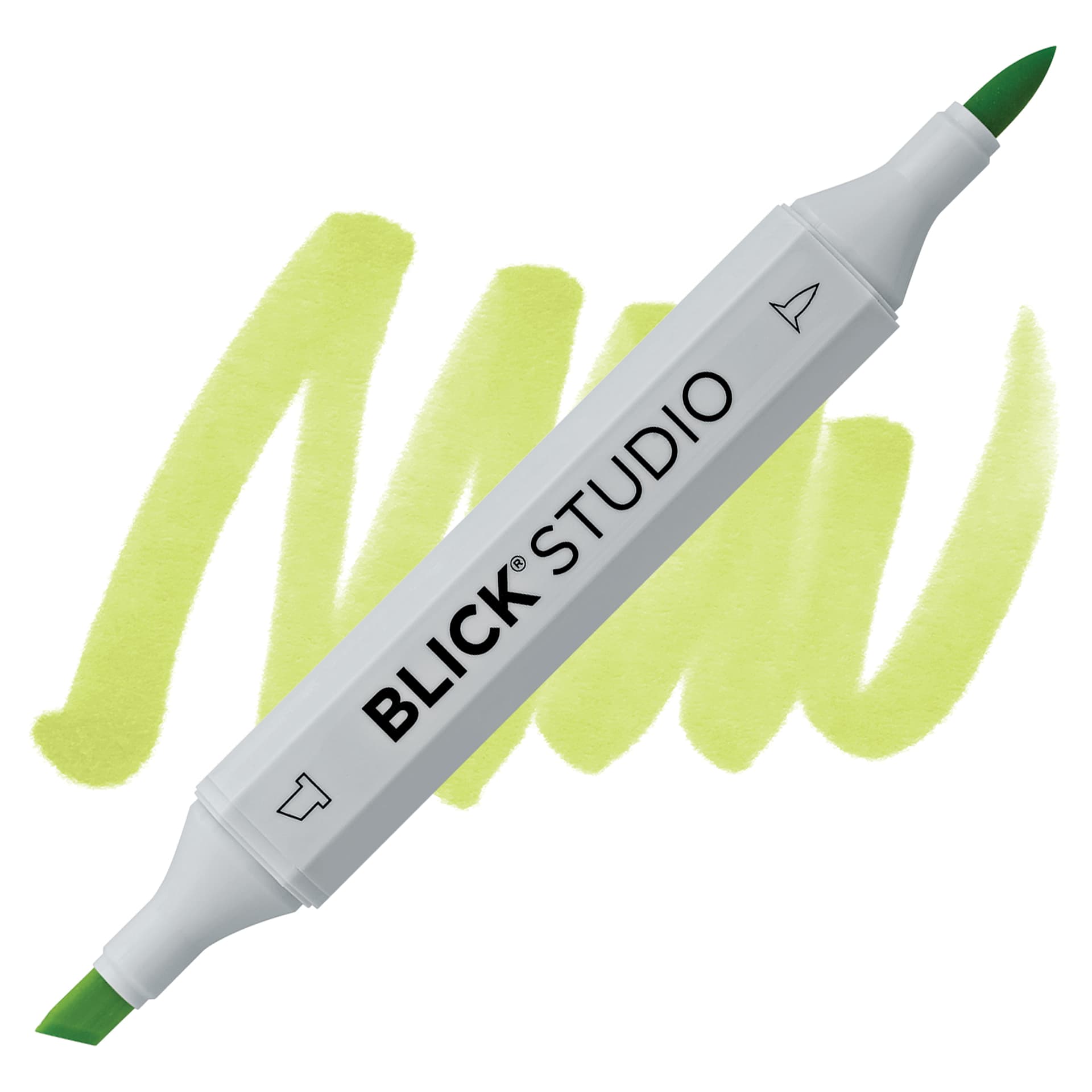 Blick Studio Brush Marker - Chartreuse marker and swatch