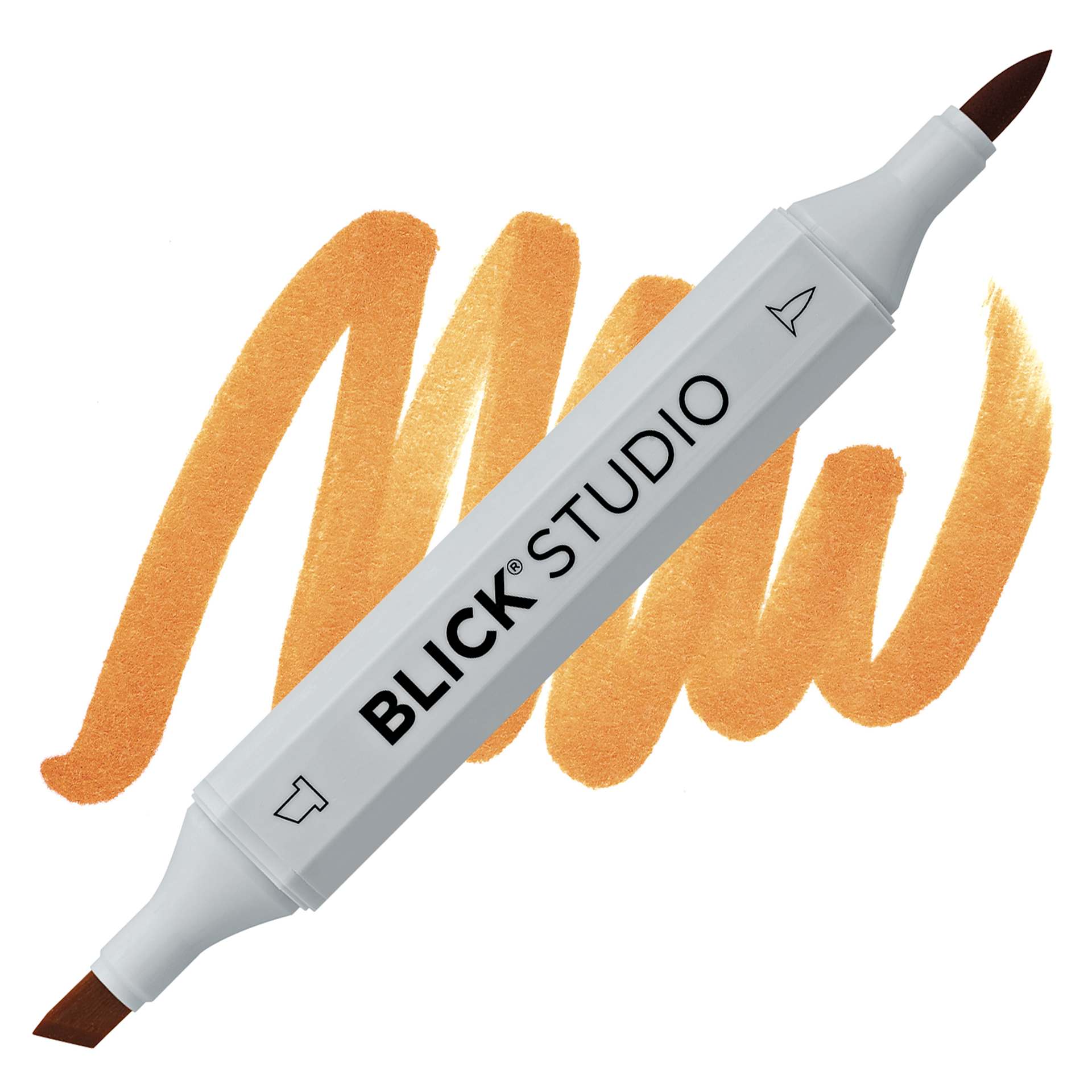 Blick Studio Brush Marker - Burnt Orange marker and swatch