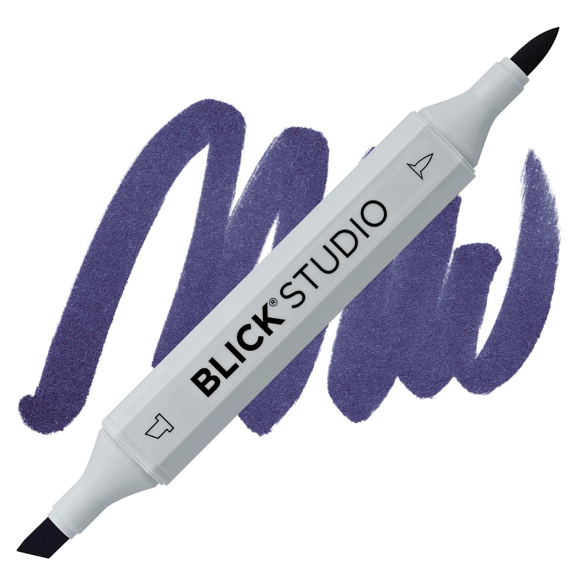 Blick Studio Brush Marker - Navy Blue marker and swatch