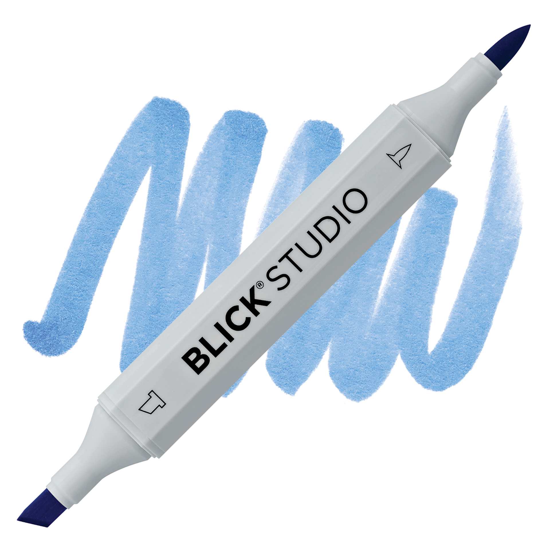 Blick Studio Brush Marker - Cerulean Blue marker and swatch